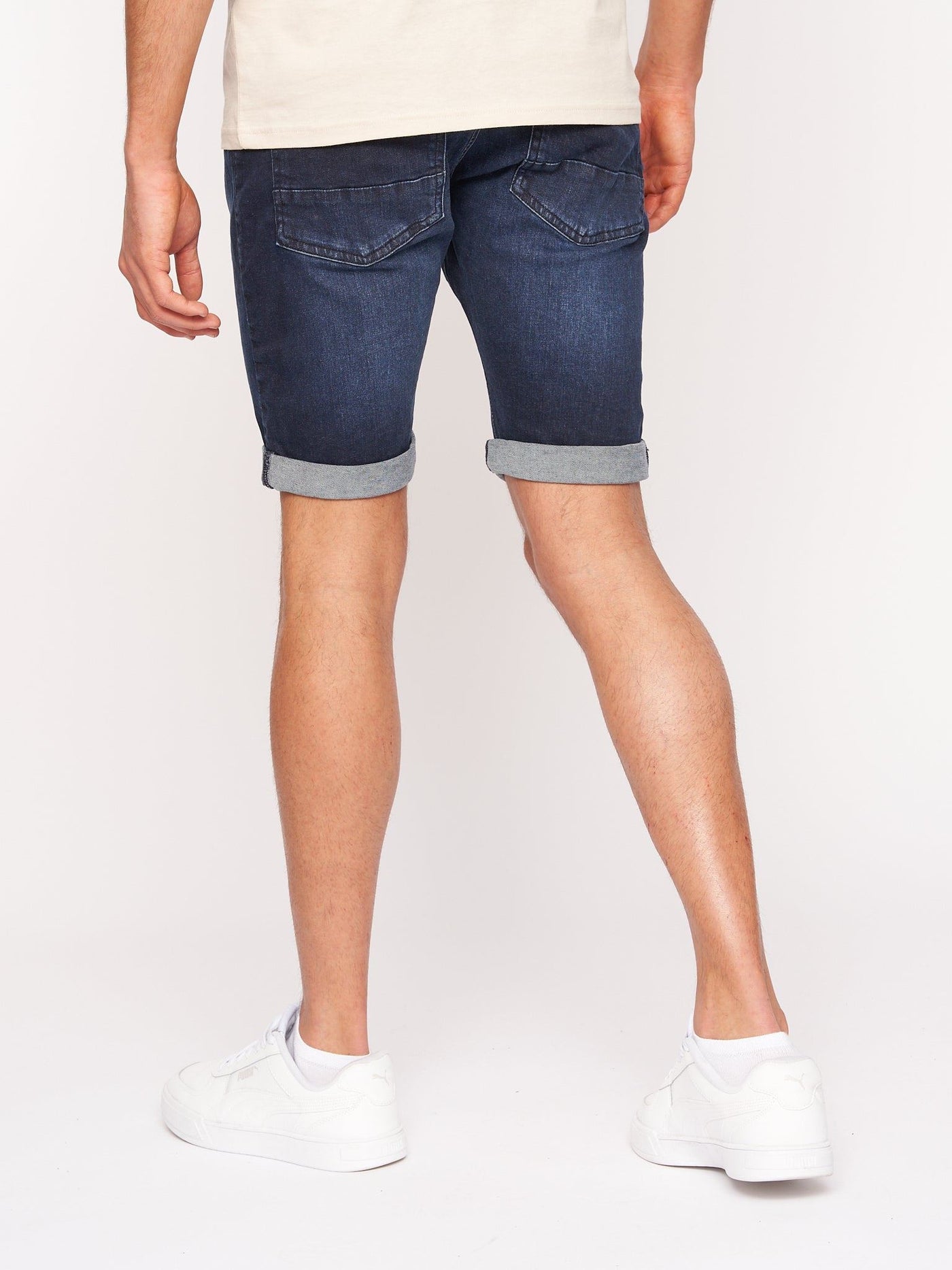 Reestier Denim Shorts Dark Wash