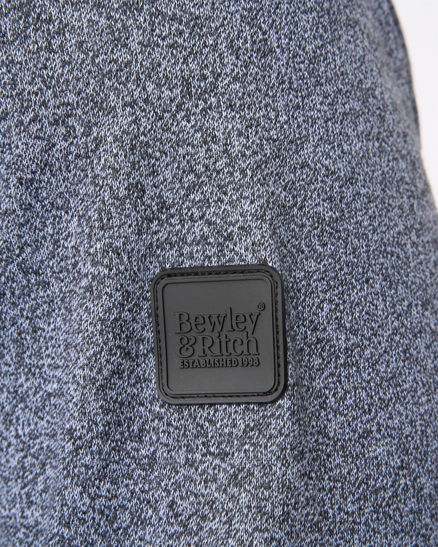 Delloway 1/4 Zip Funnel Neck Jumper Charcoal Marl