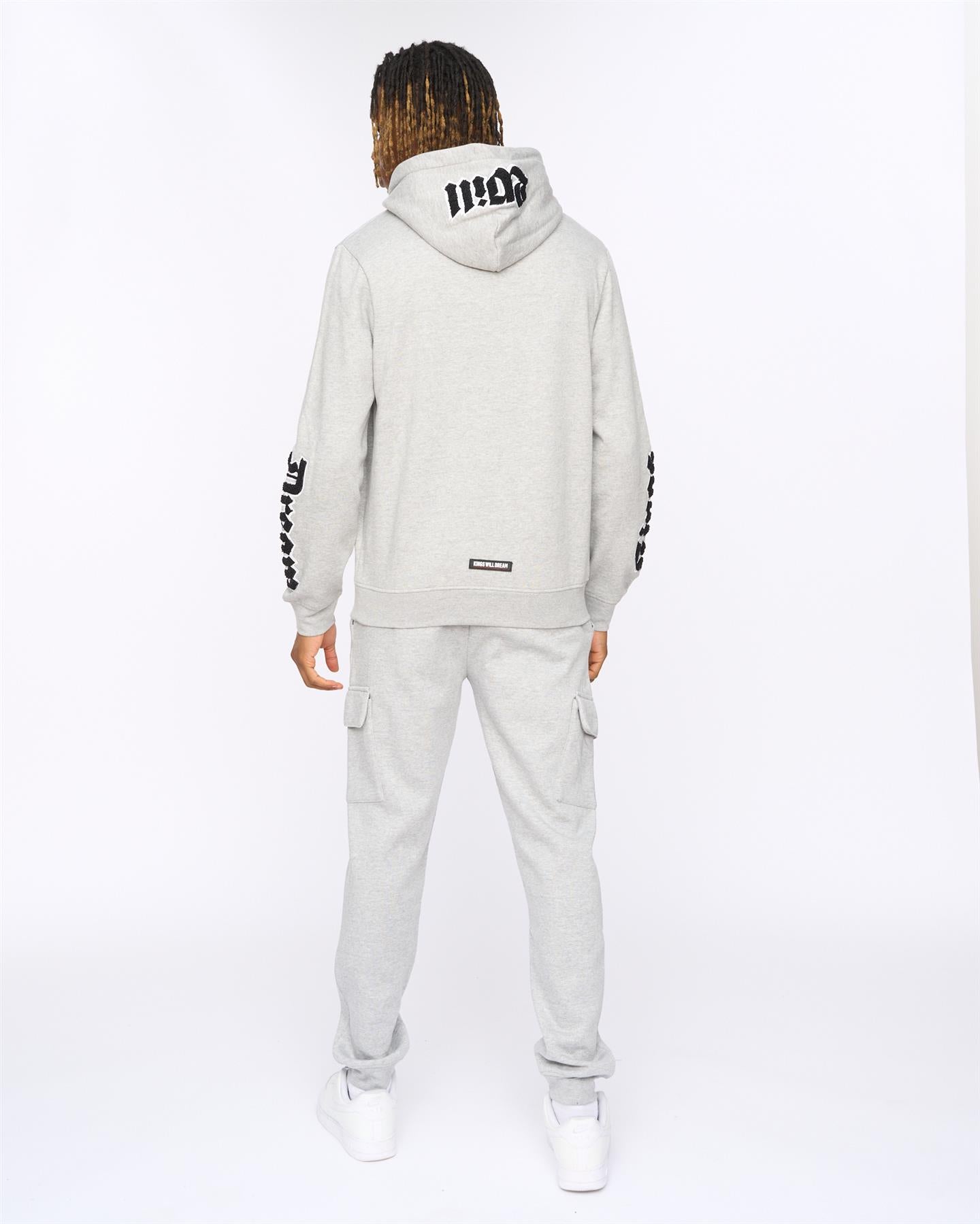 Mens Sleevely Hoodie Grey Marl