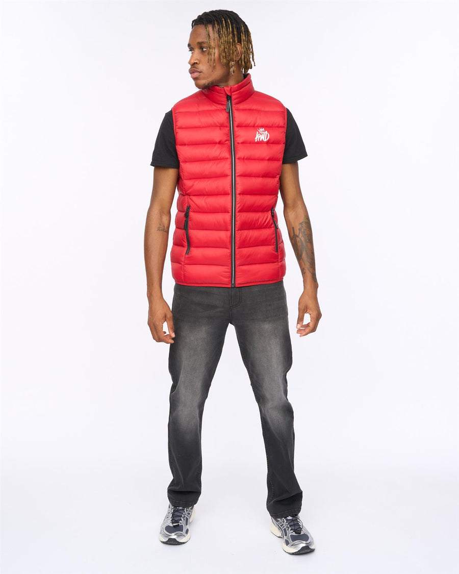 Mens Jackinson Gilet Red