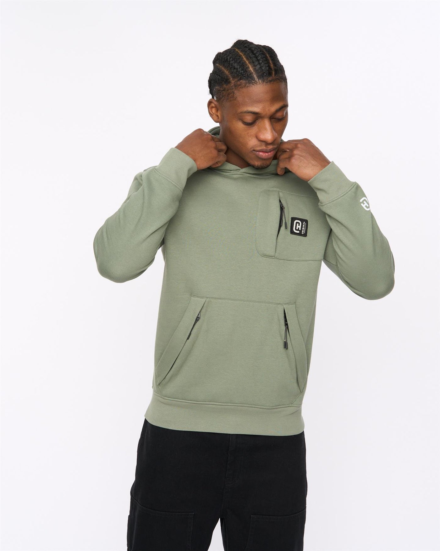 Mens Portville Hoodie Olive