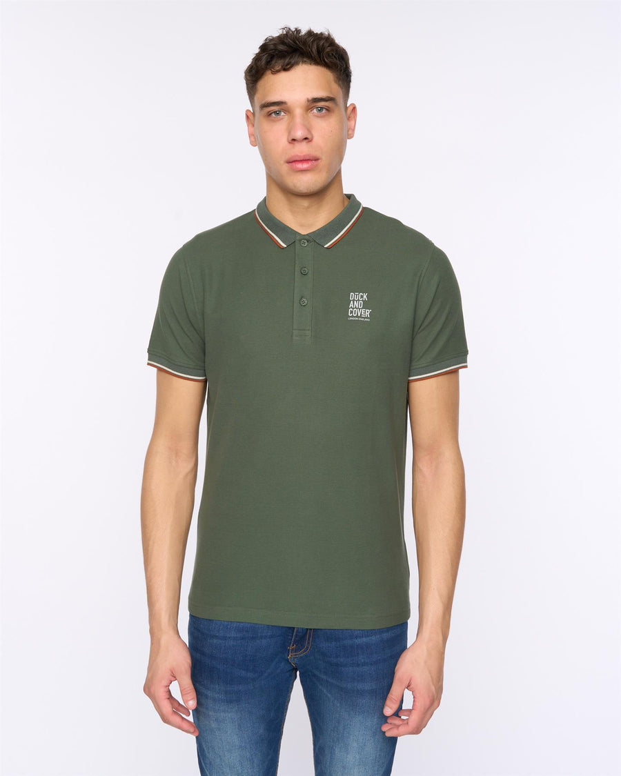 Mens Melports Polo Khaki