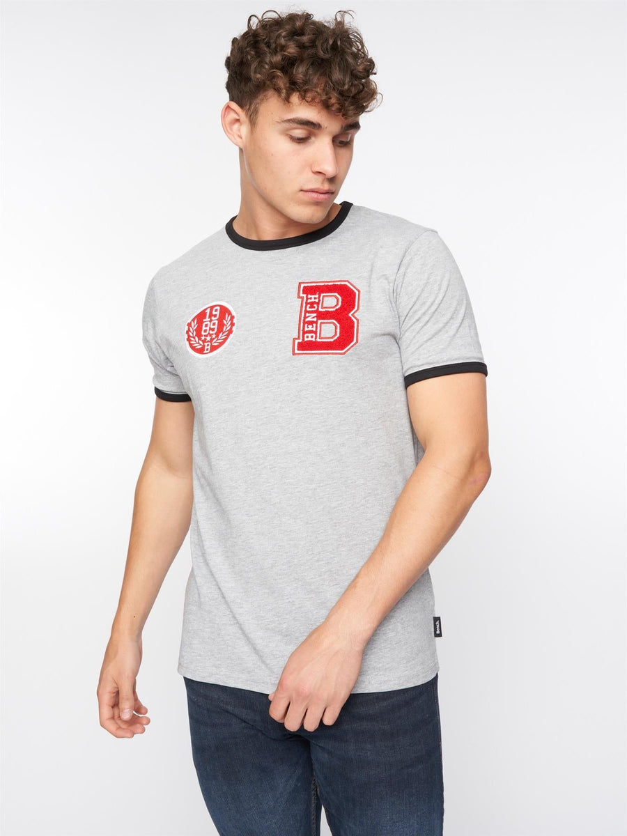 Mens Ralphio T-Shirt Grey Marl