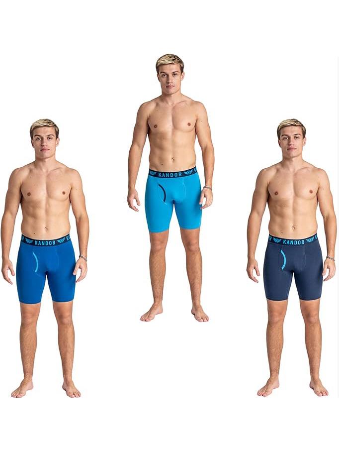 Men's Trunken Boxers 3pk Blue