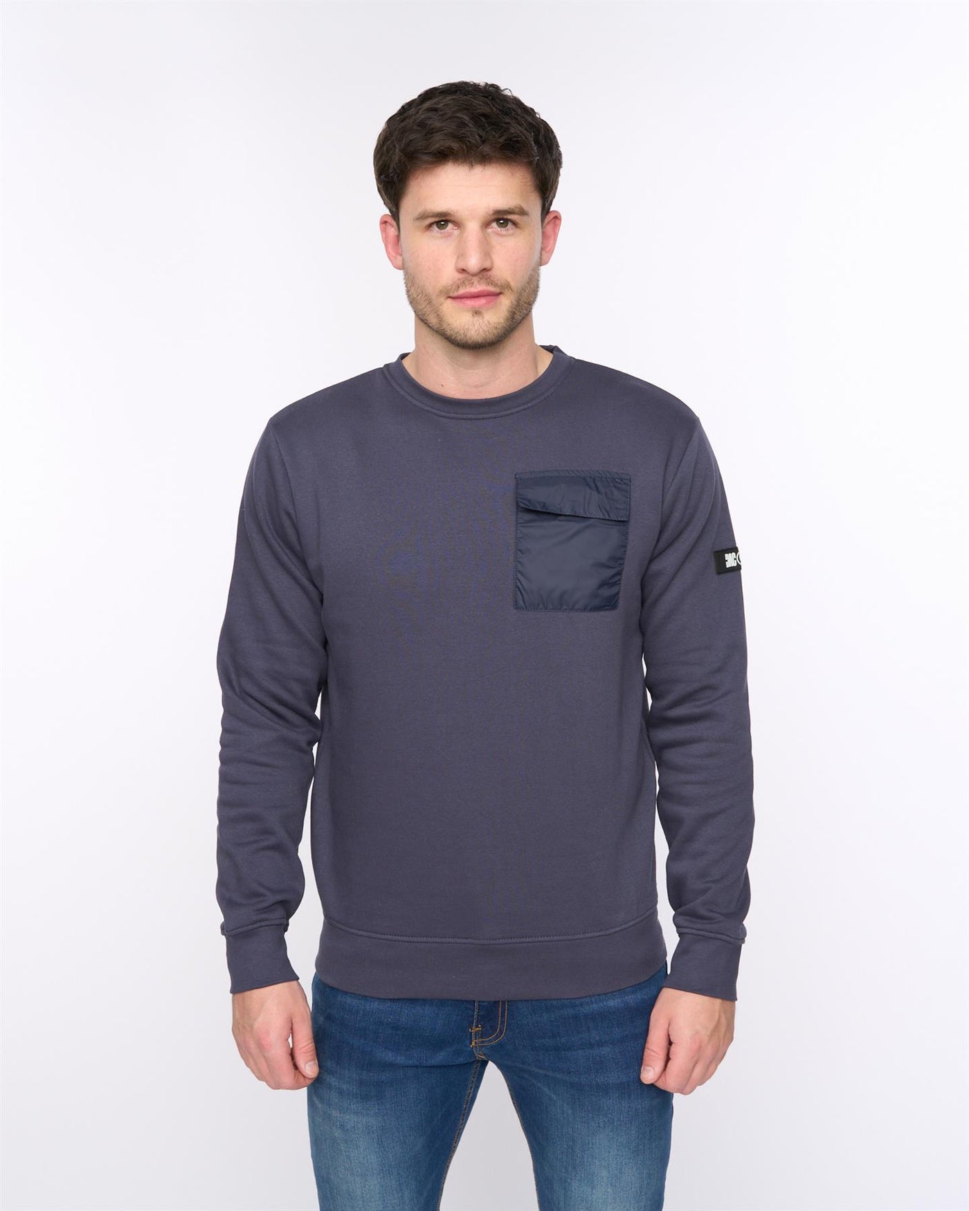 Mens Trentforth Crew Sweat Dark Navy