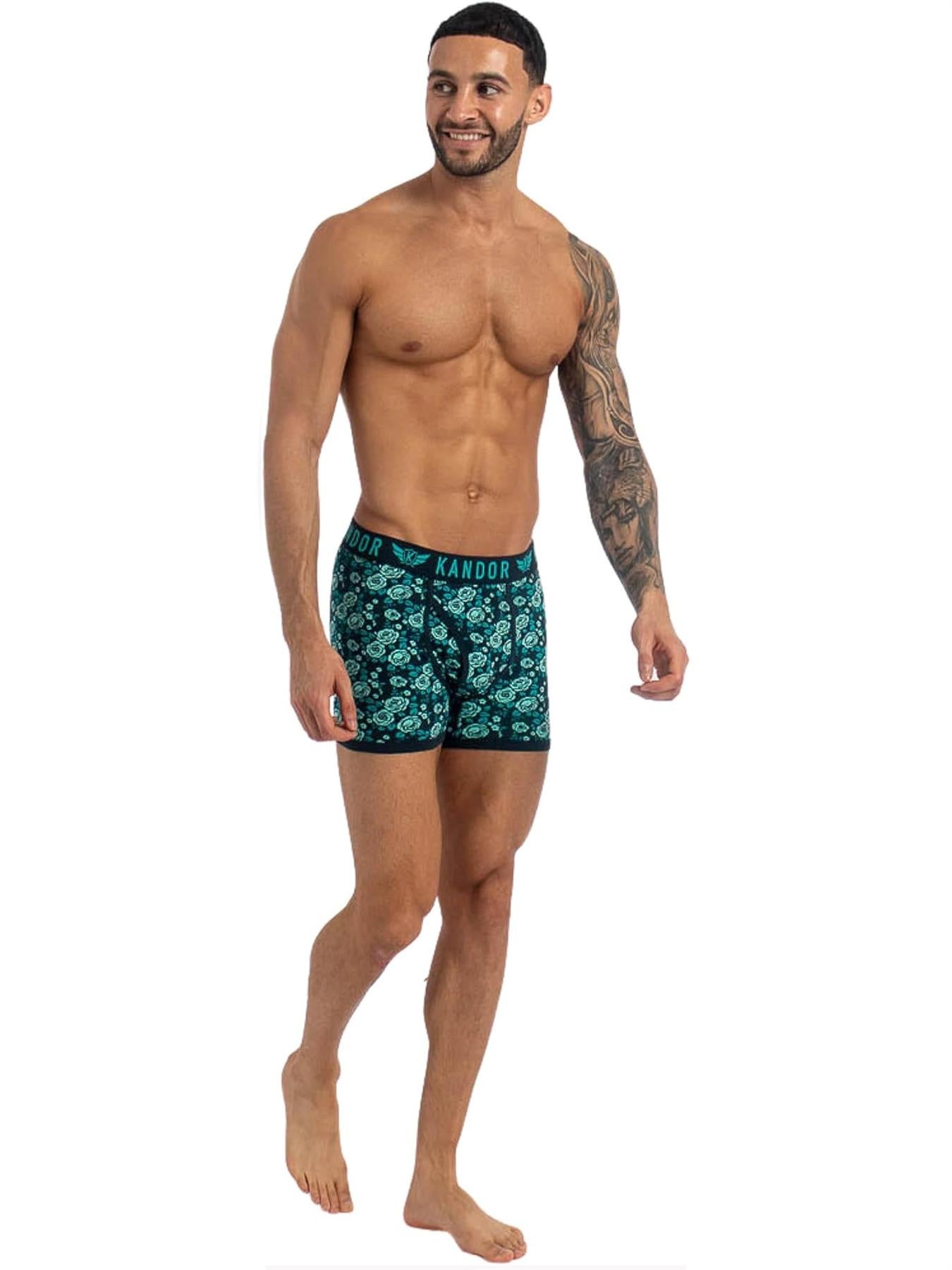Men's Florid Boxers 7pk Turquoise