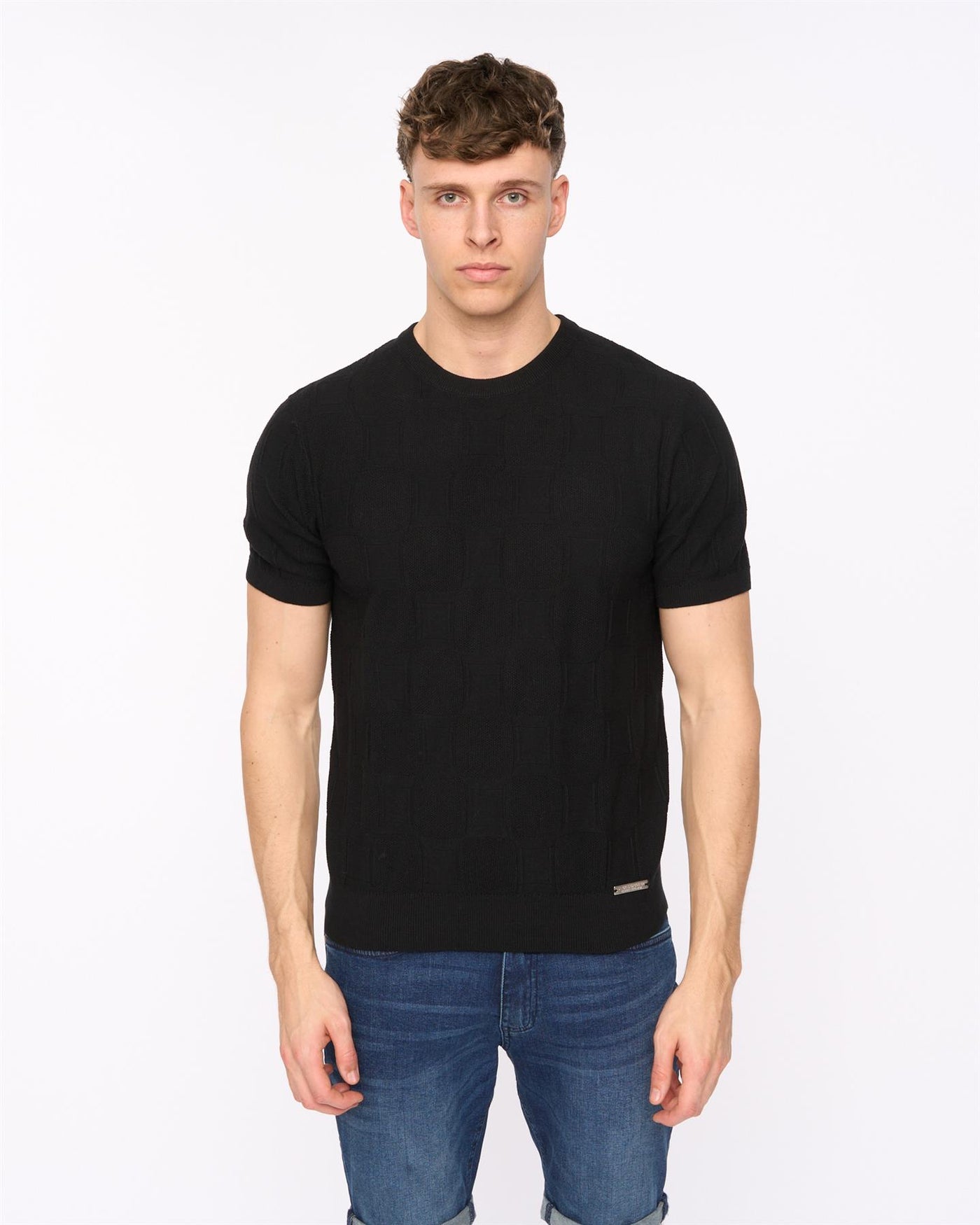 Mens Littleton Knit T-Shirt Black