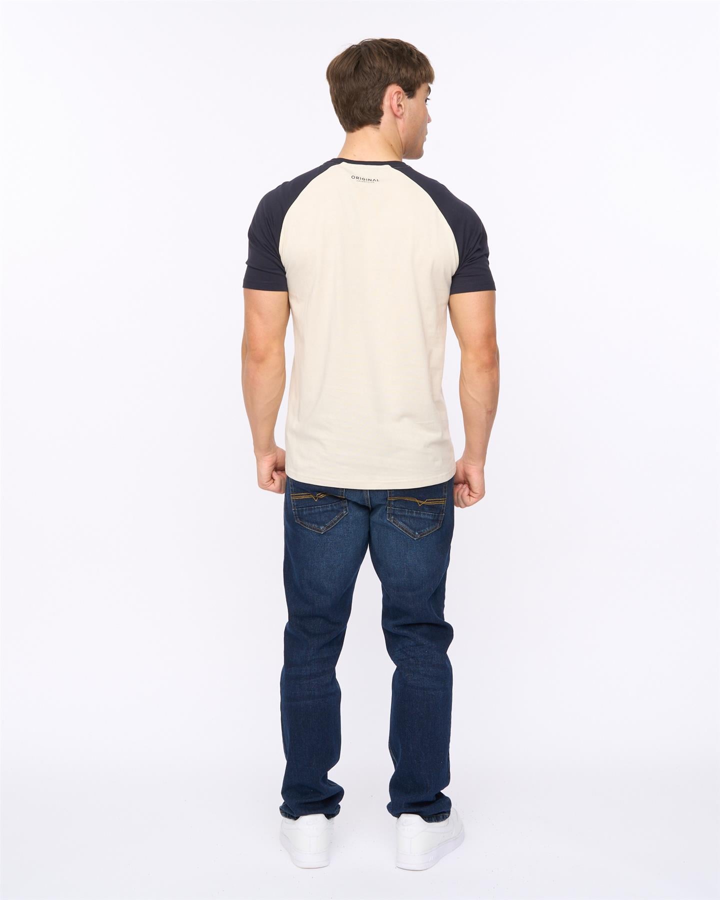 Mens Remison T-Shirt Navy/ Off White