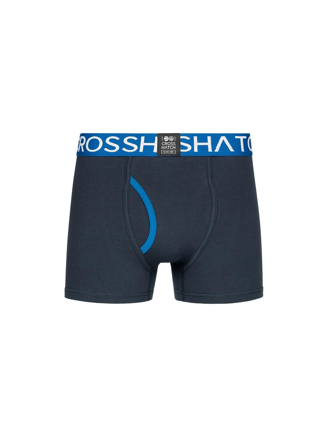 Mens Linamo OpenFly Boxers 3pk Classic Blue