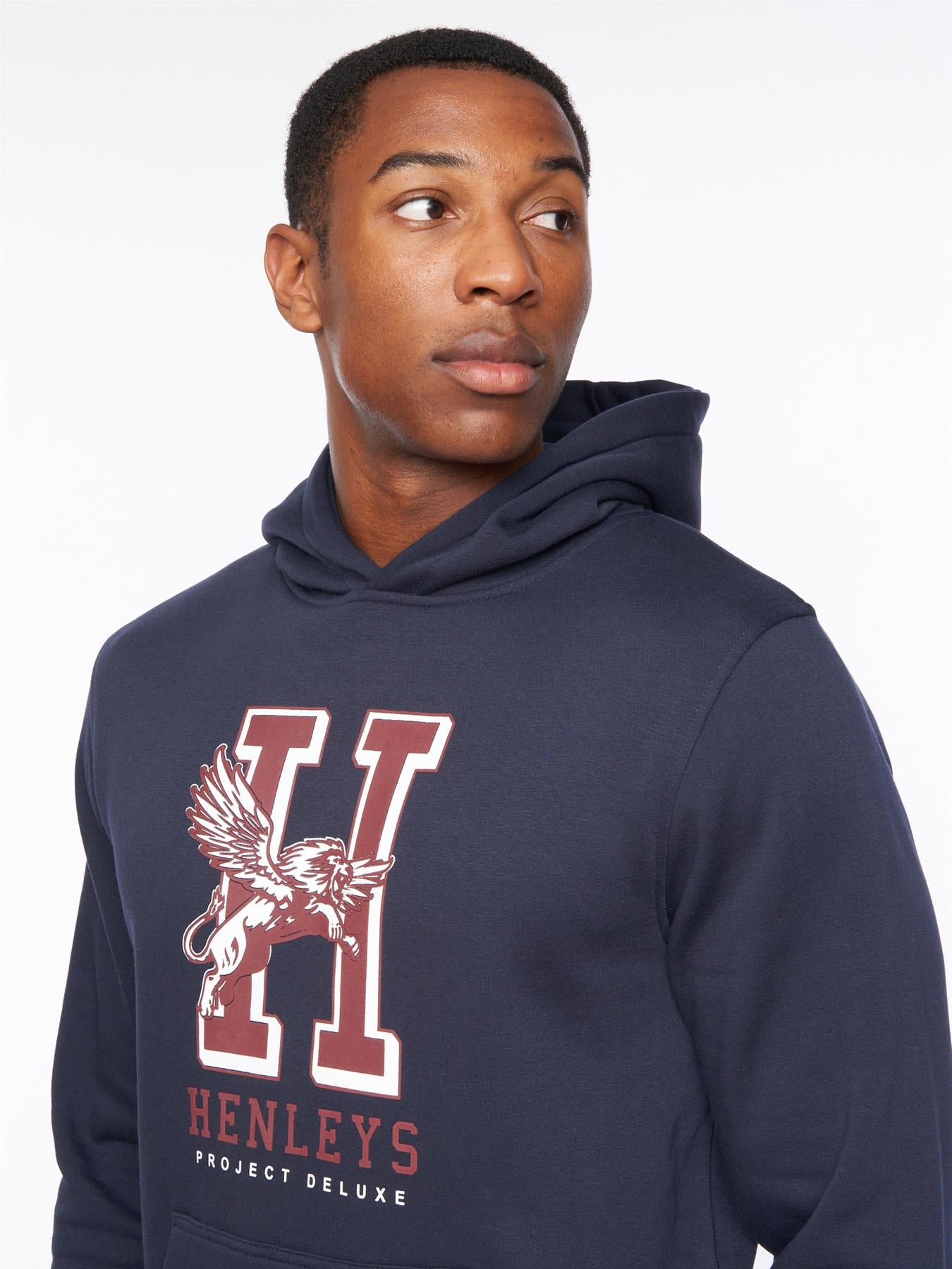 Mens Belton Hoodie Navy