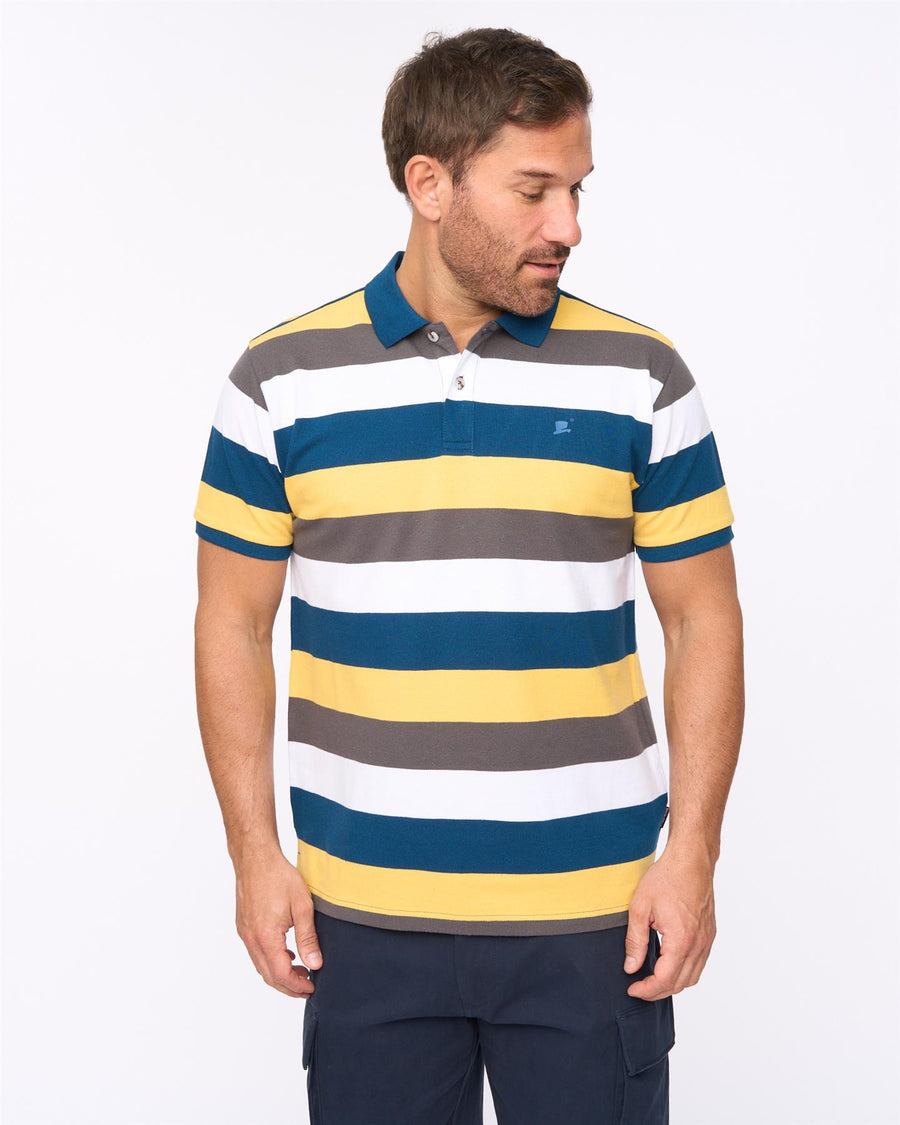 Mens Hadley Polo Mid Blue