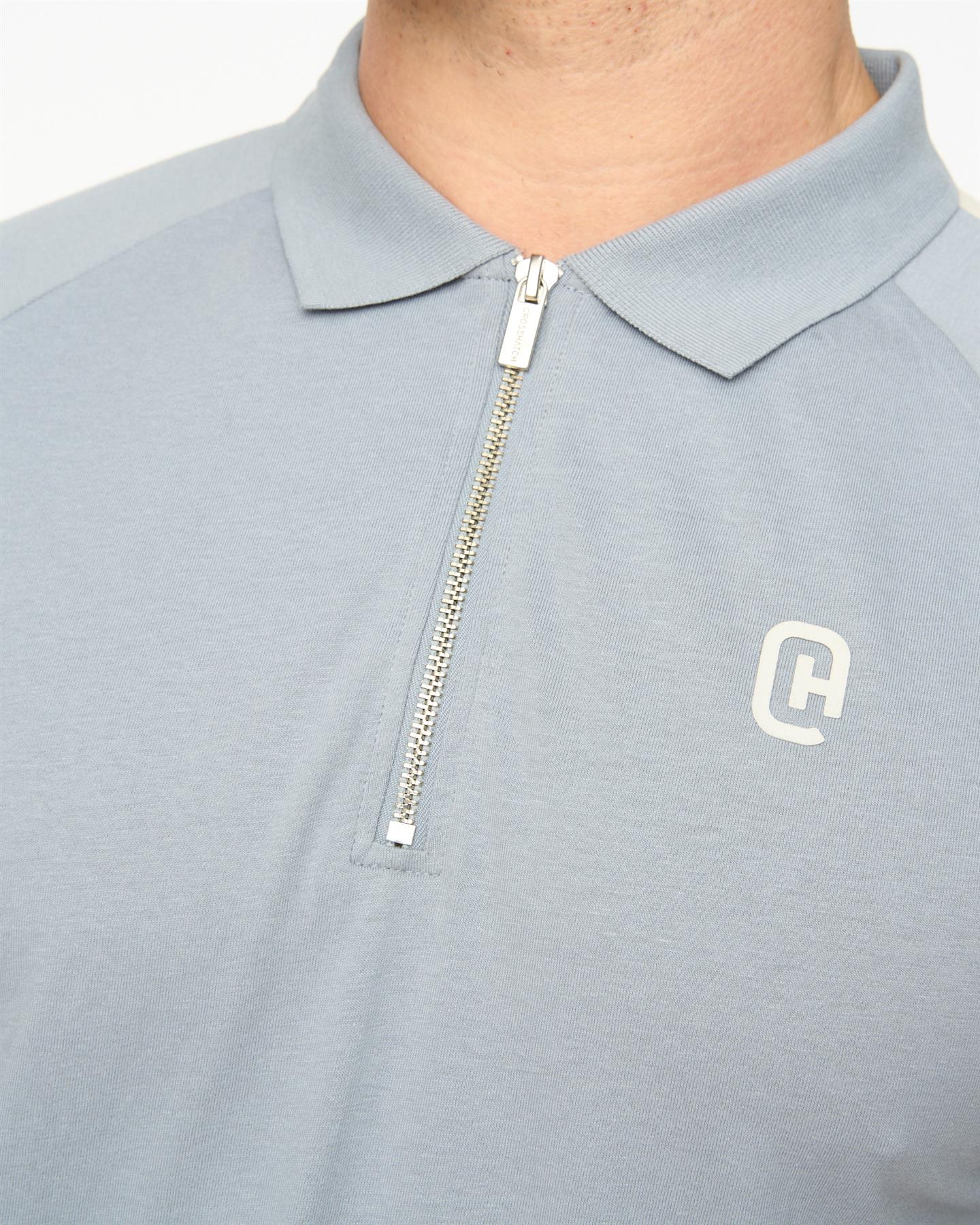 Mens Cresswill Polo Steel Blue
