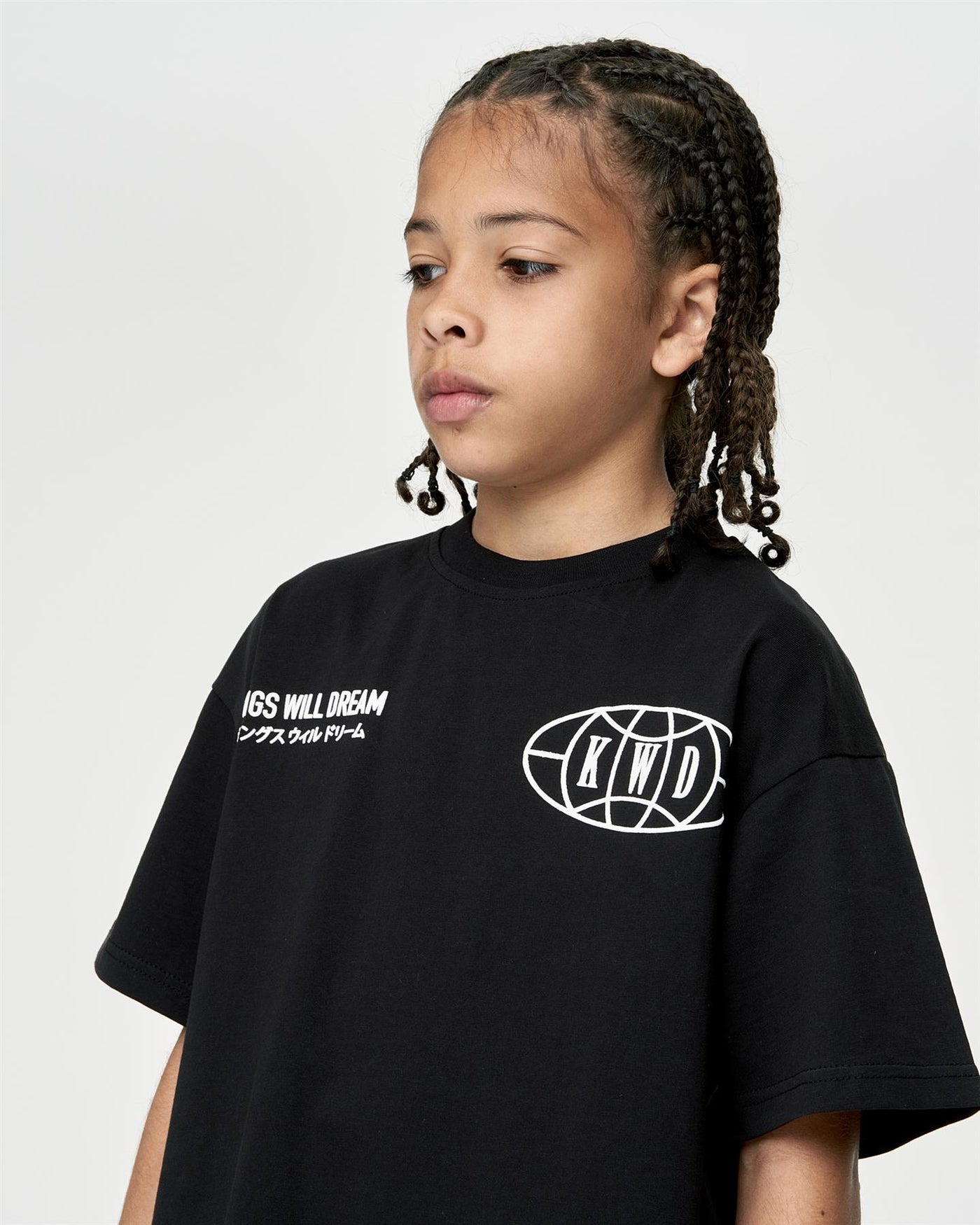 Kids Boys Studio Duo Line T-Shirt Black