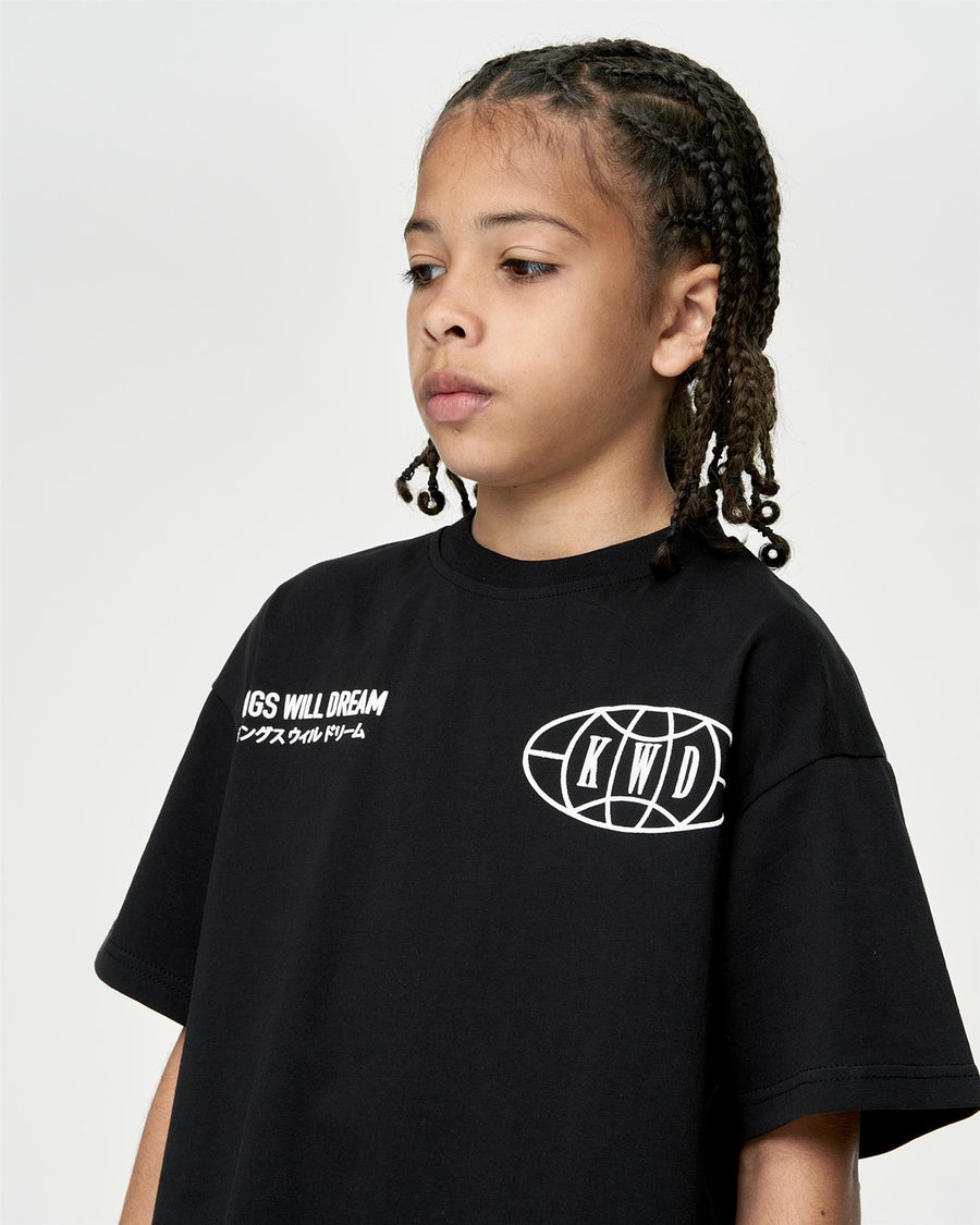 Kids Boys Studio Duo Line T-Shirt Black