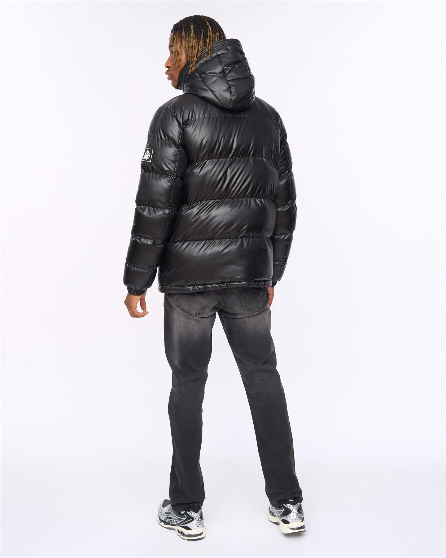 Mens Welcome Puffer Jacket Black