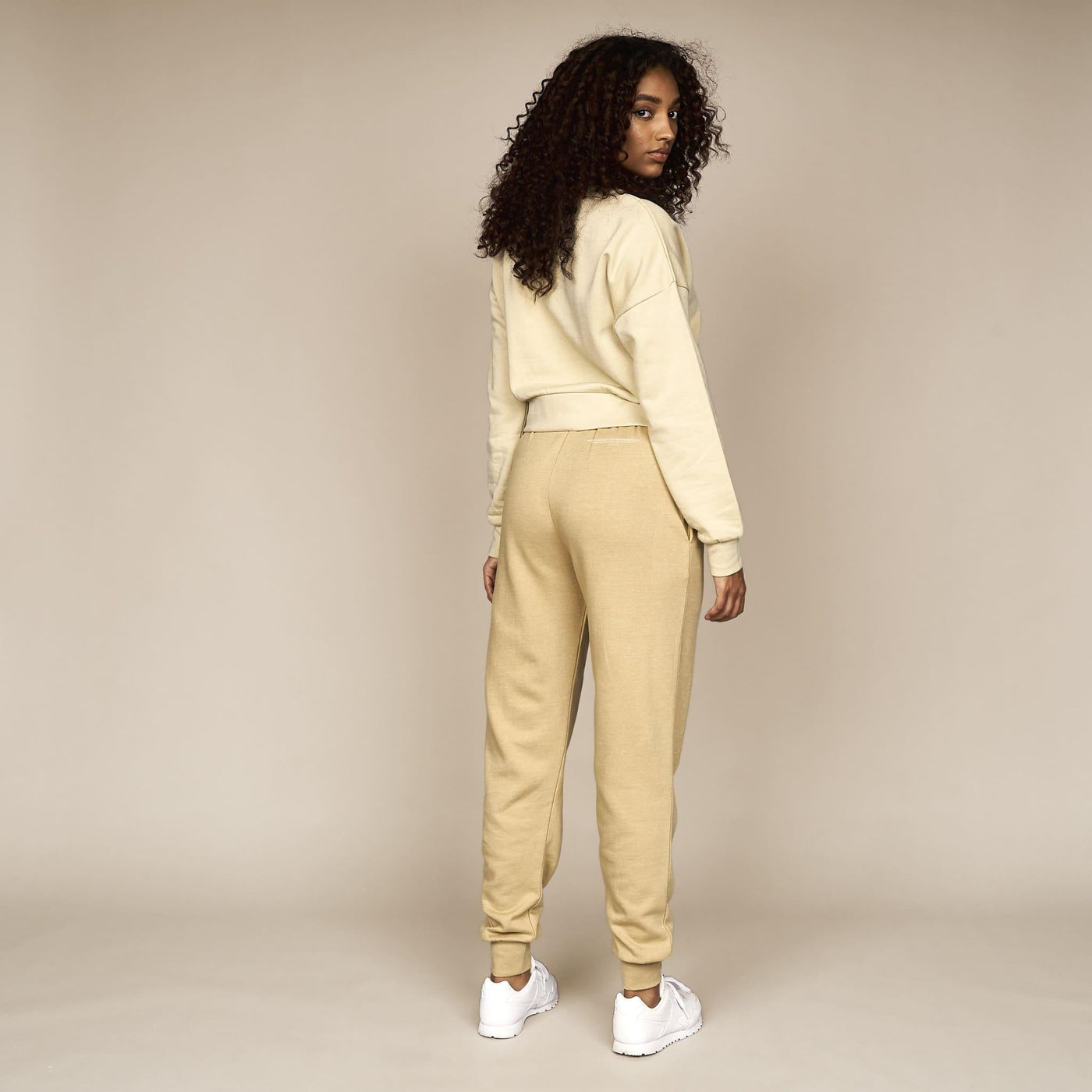 Womens Catalina Crop Crew Sweat Stone