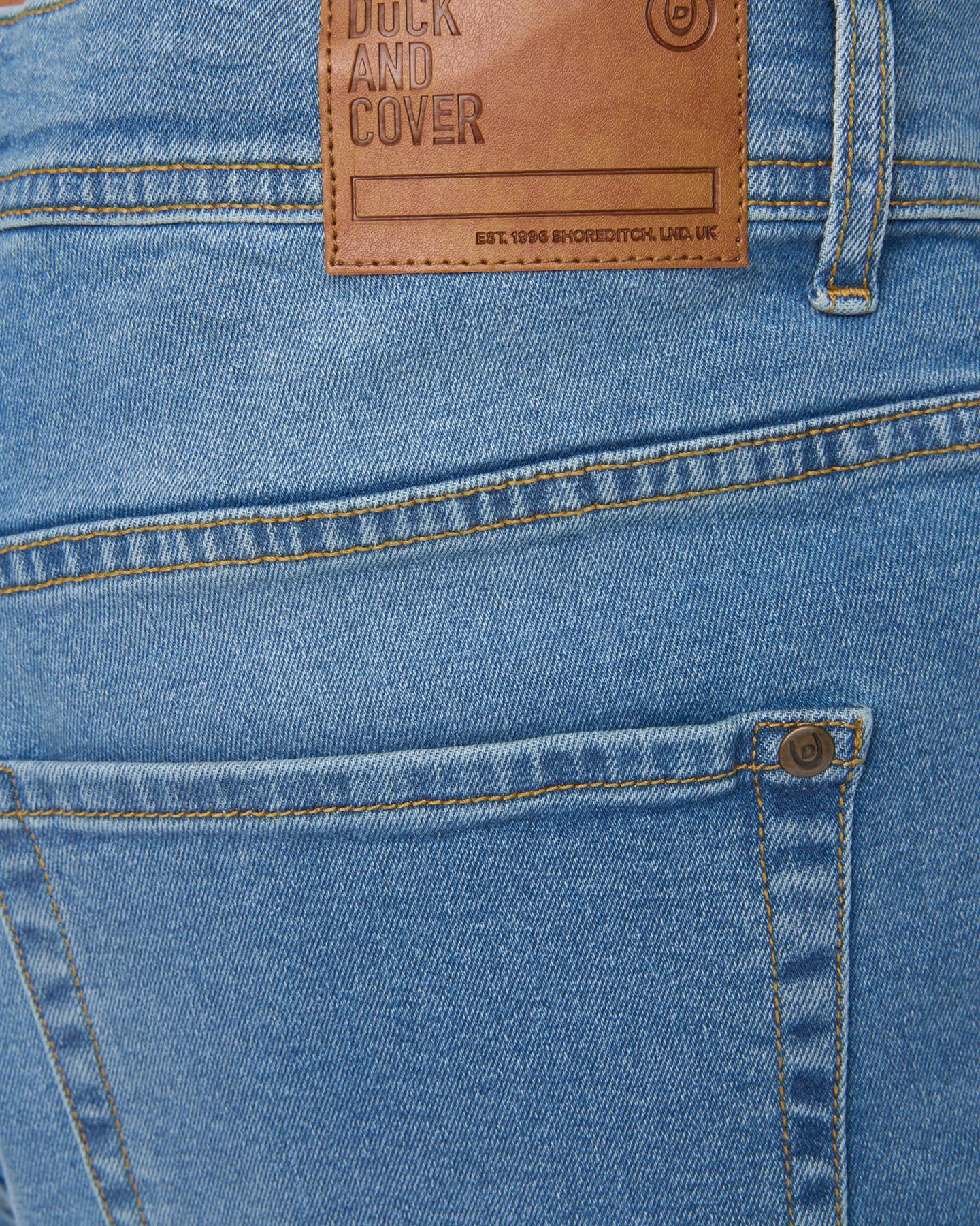 Mens Rushawn Relaxed Fit Jeans Light Wash
