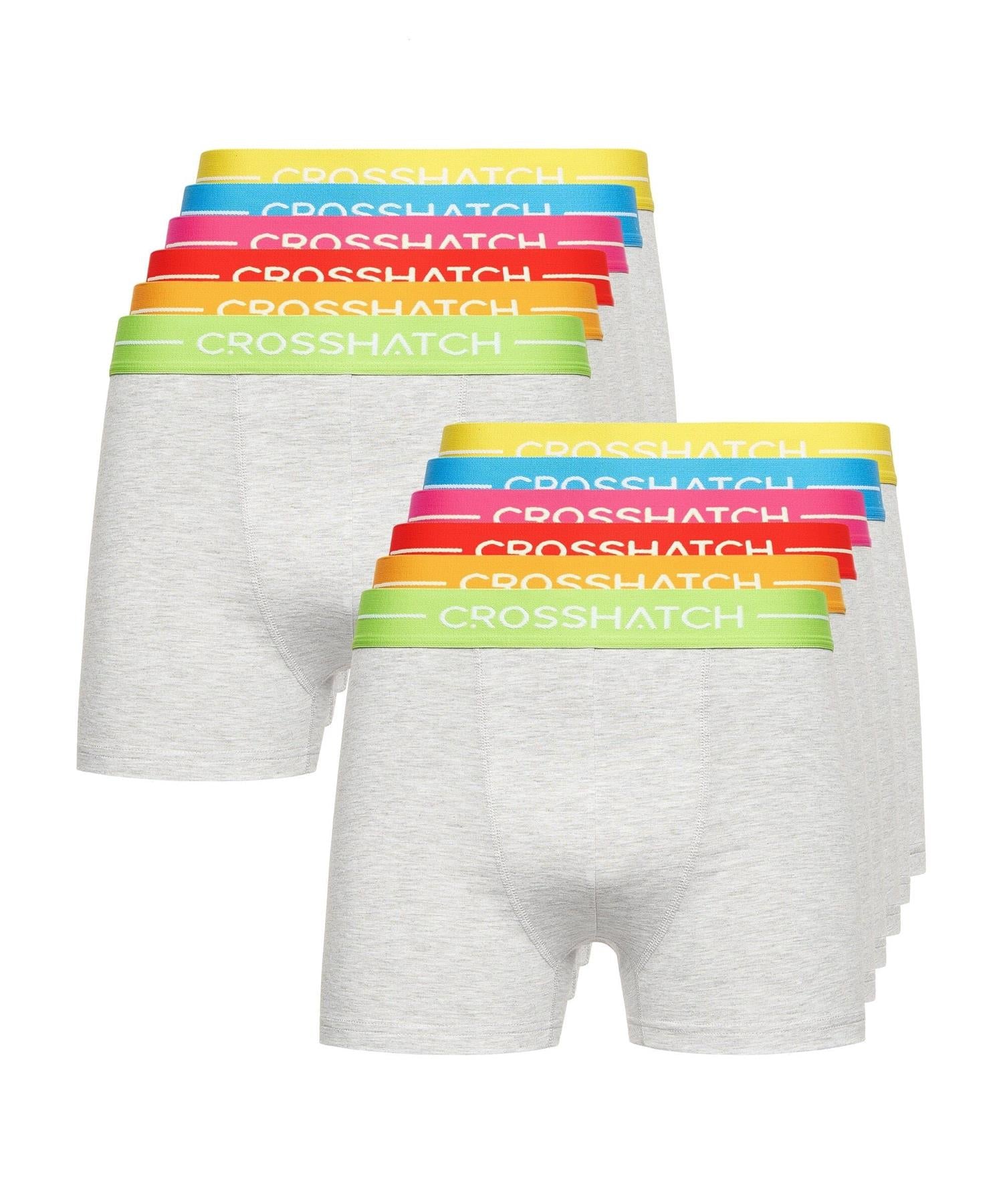 Mens Astral Bright Boxers 12pk Grey Marl