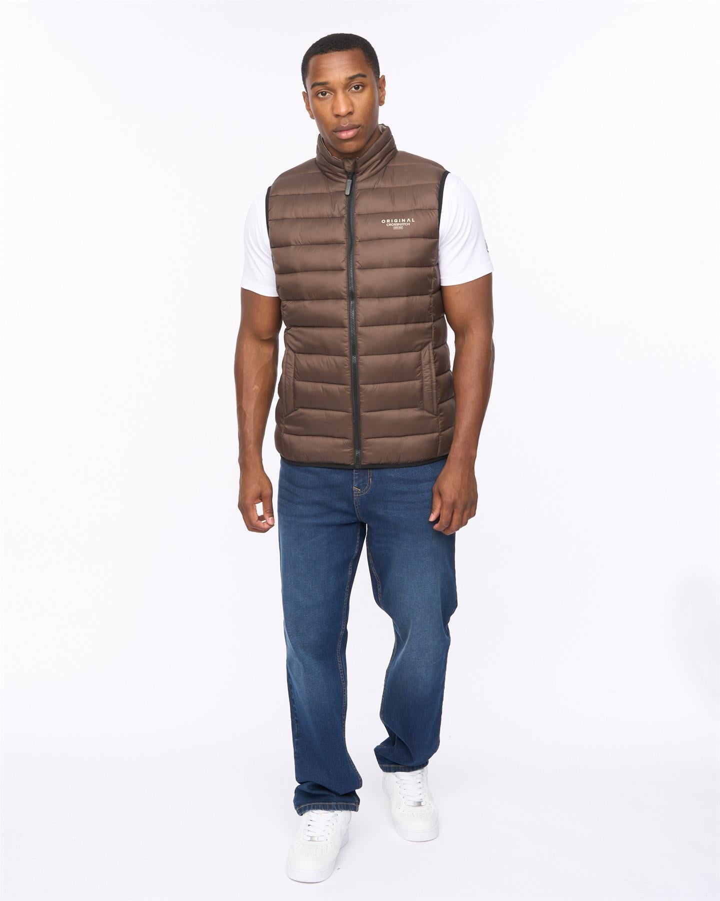 Mens Gattering MVE Gilet Brown