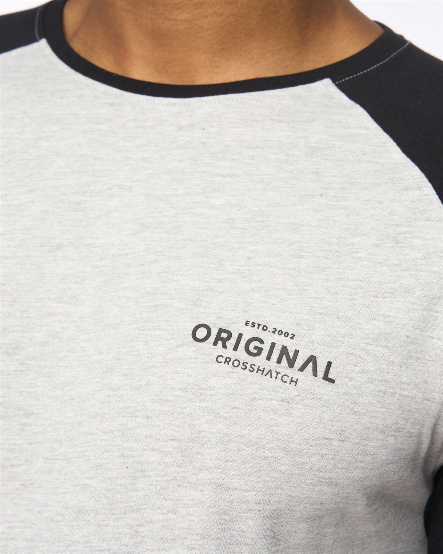 Mens Meza T-Shirt Grey Marl/Black