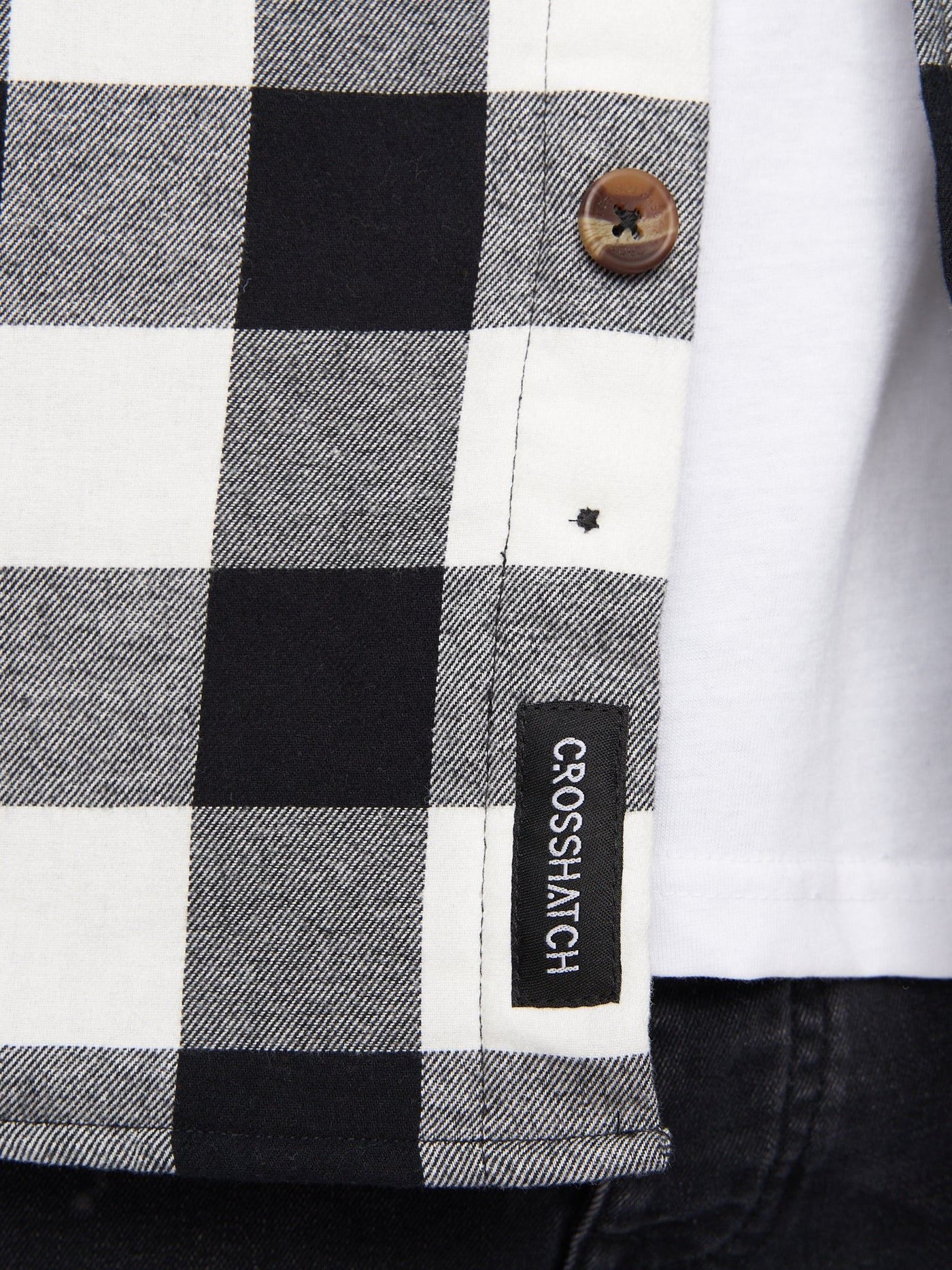 Demaro Check Lined Overshirt Black