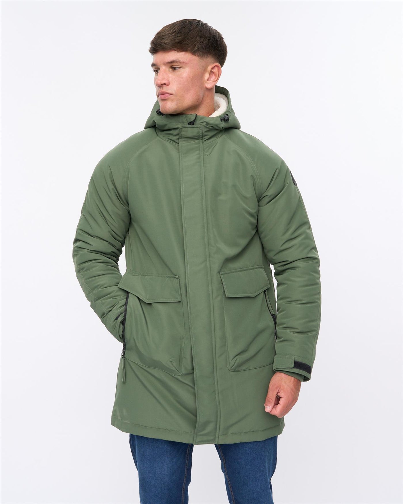 Mens Copfords Parka Dark Olive