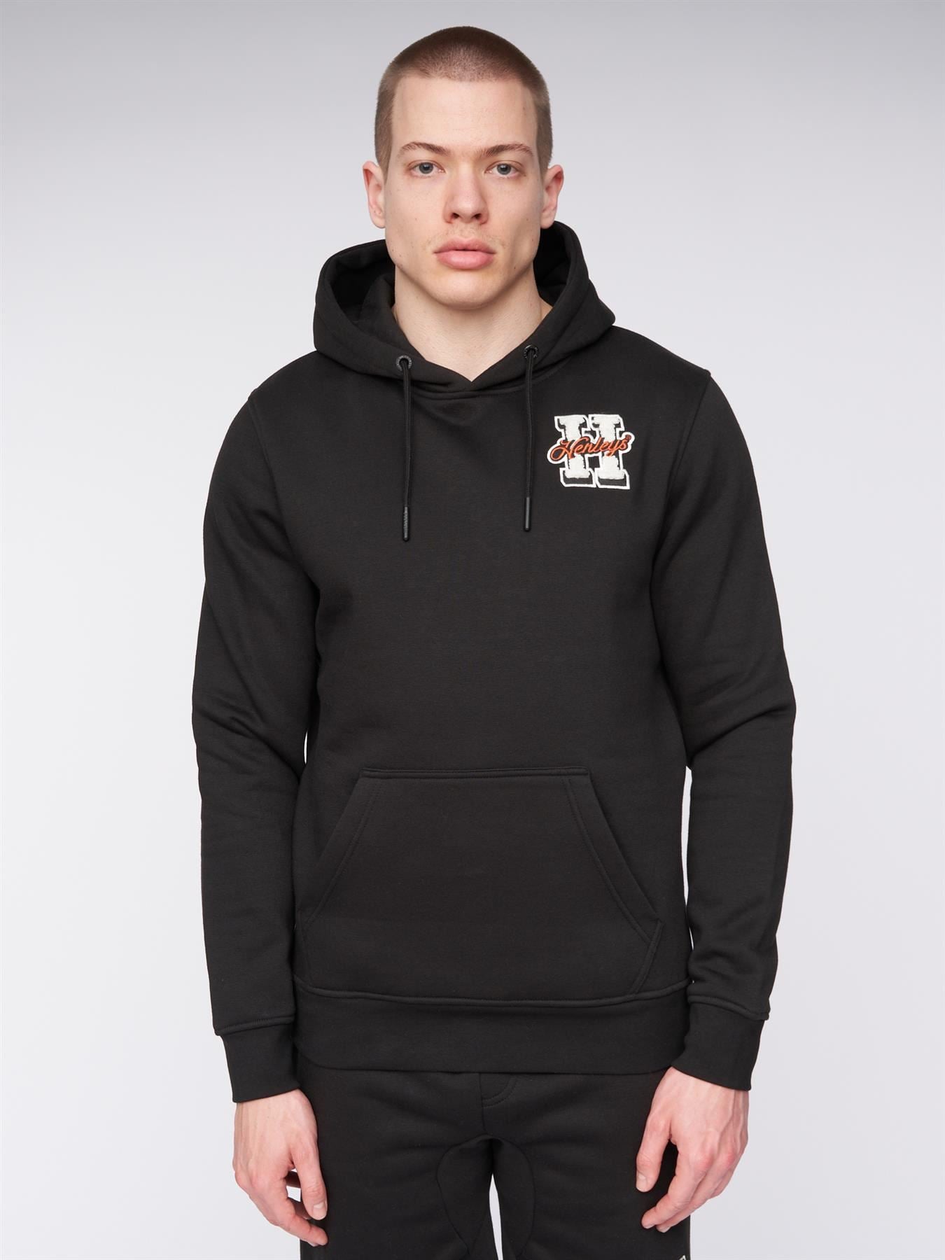 Mens Aitchen Hoodie Black