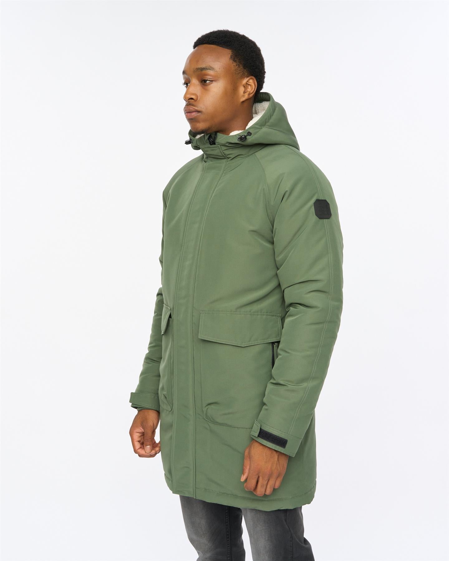 Mens Copfords Parka Dark Olive