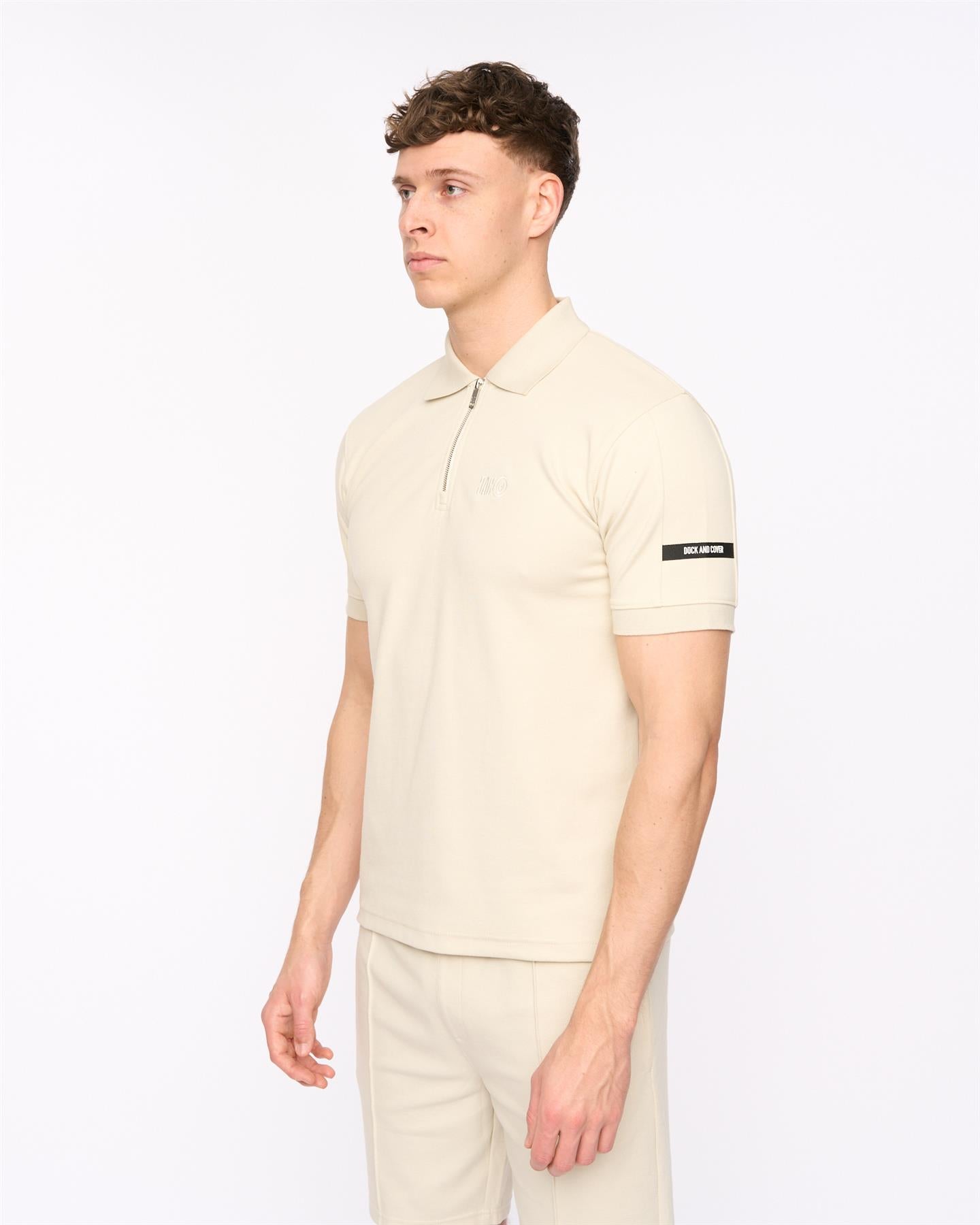 Mens Sherborn Polo Light Stone