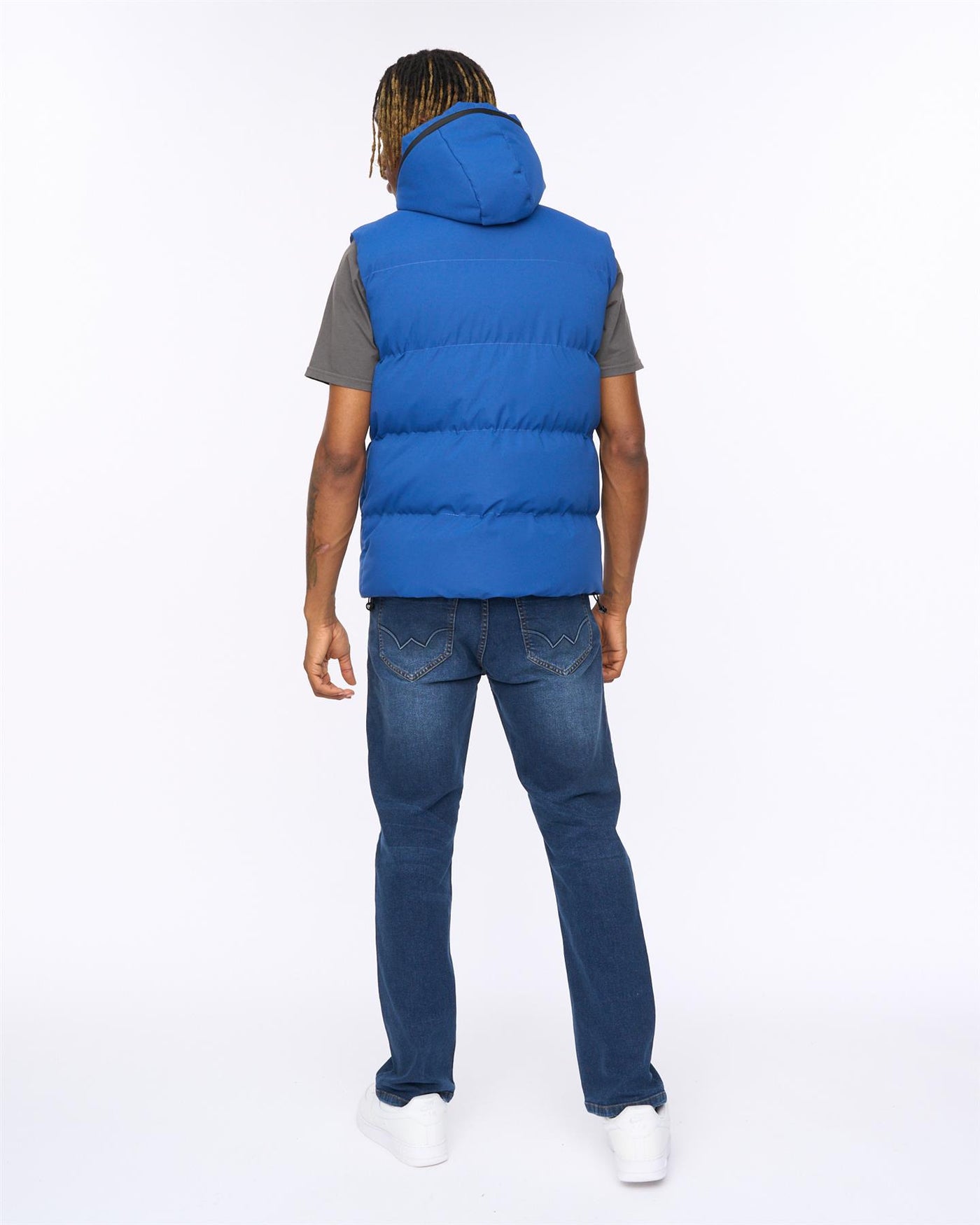 Mens Nahjo Gilet Blue