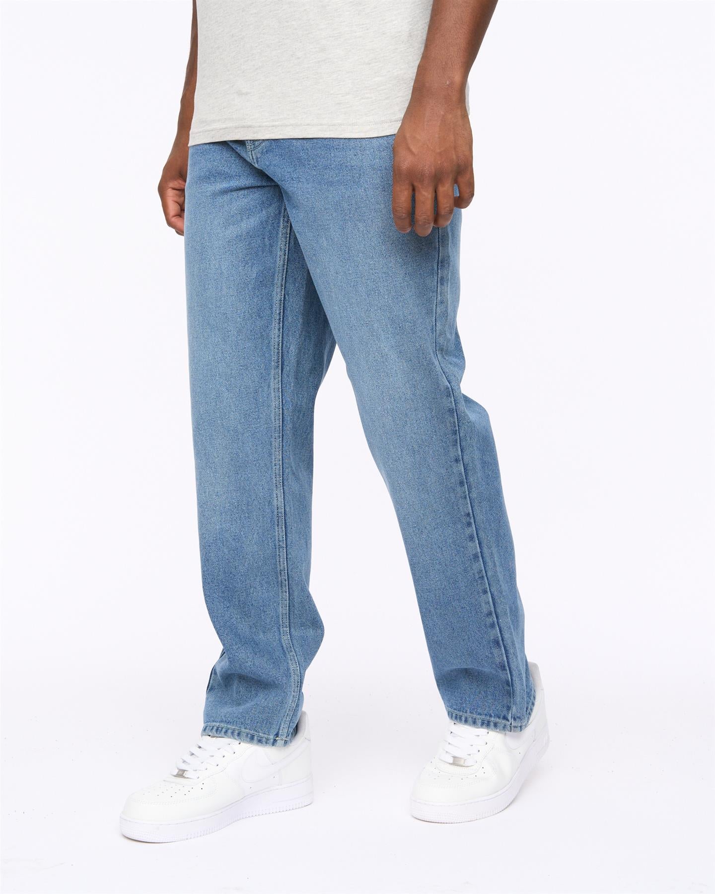 Mens Tillman Baggy Jeans Stone Wash