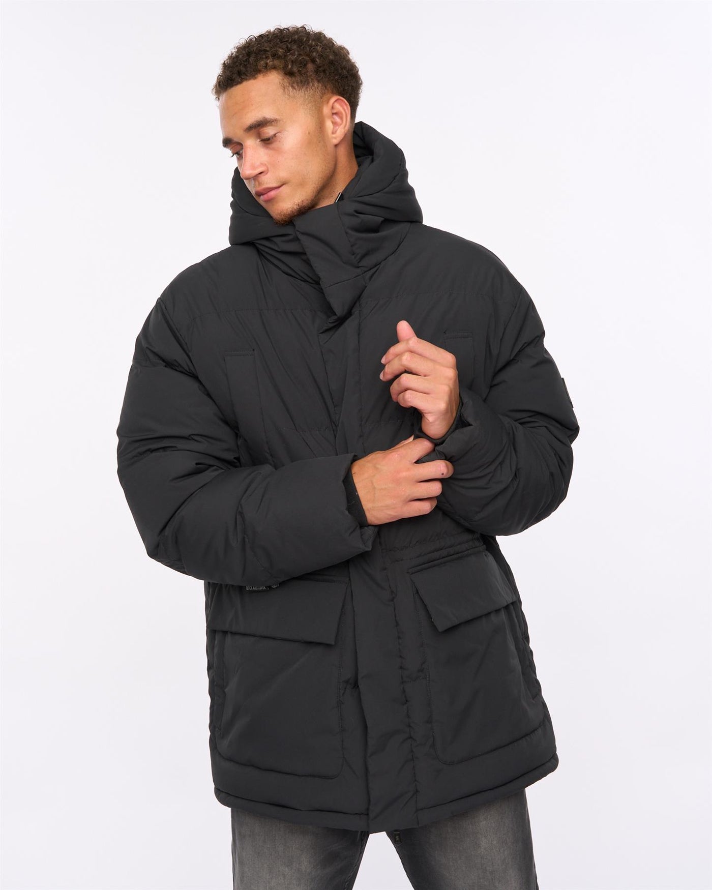 Mens Fletchley Puffer Jacket Black