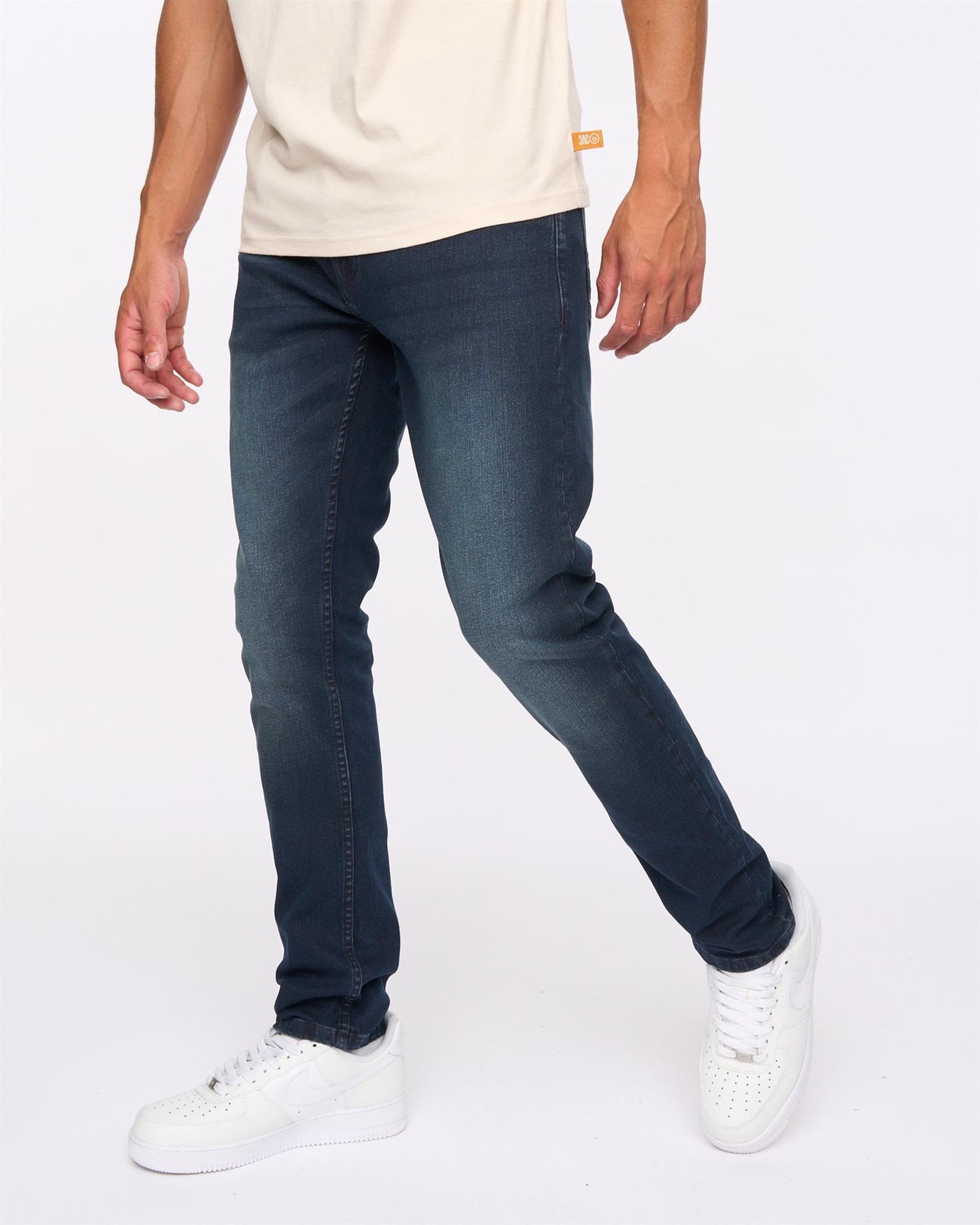 Mens Maylead Slim Fit Jeans Blue Black