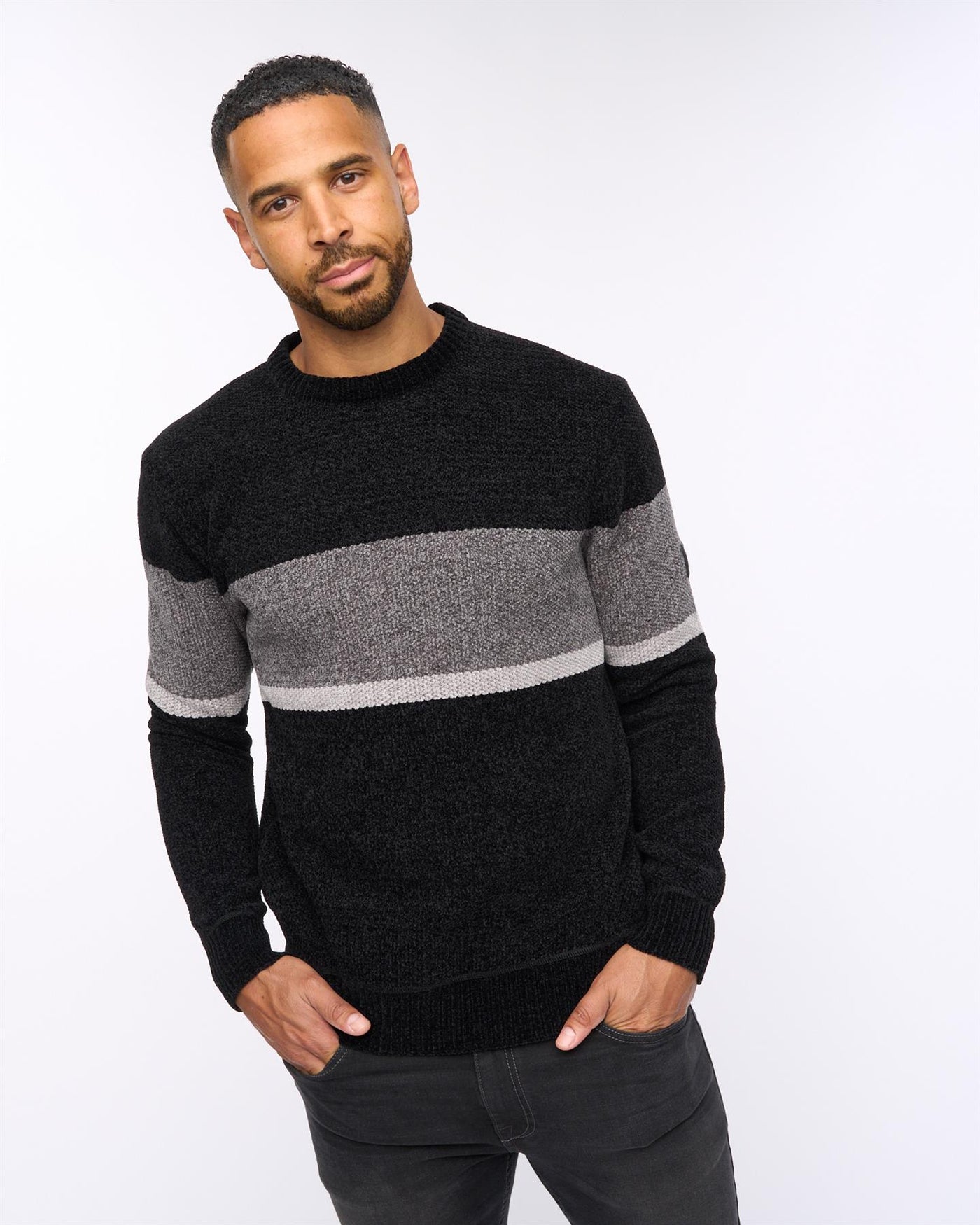 Mens  Kirkman Crew Knit Black