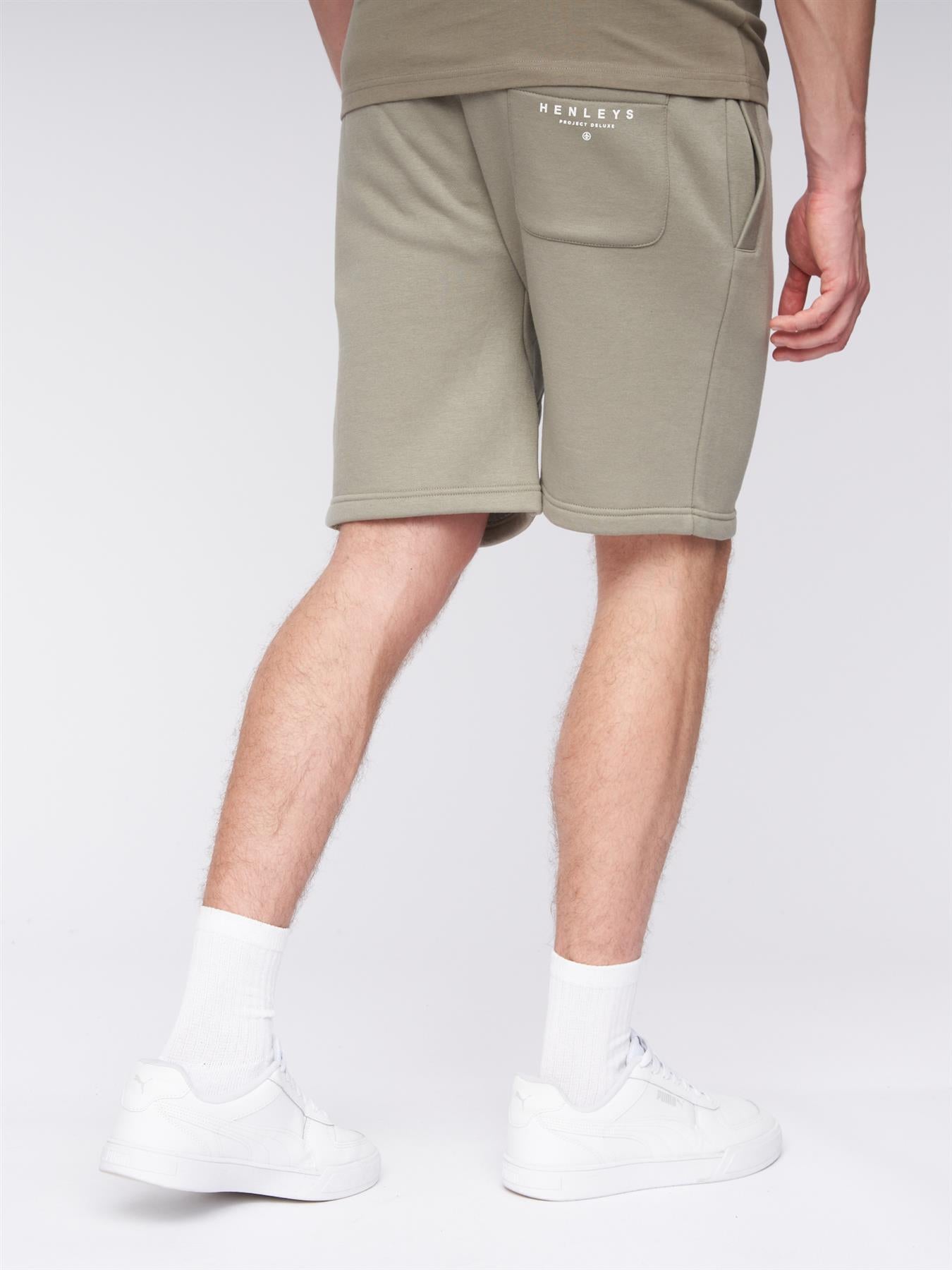 Mens Aitchen Jog Shorts Dusty Olive