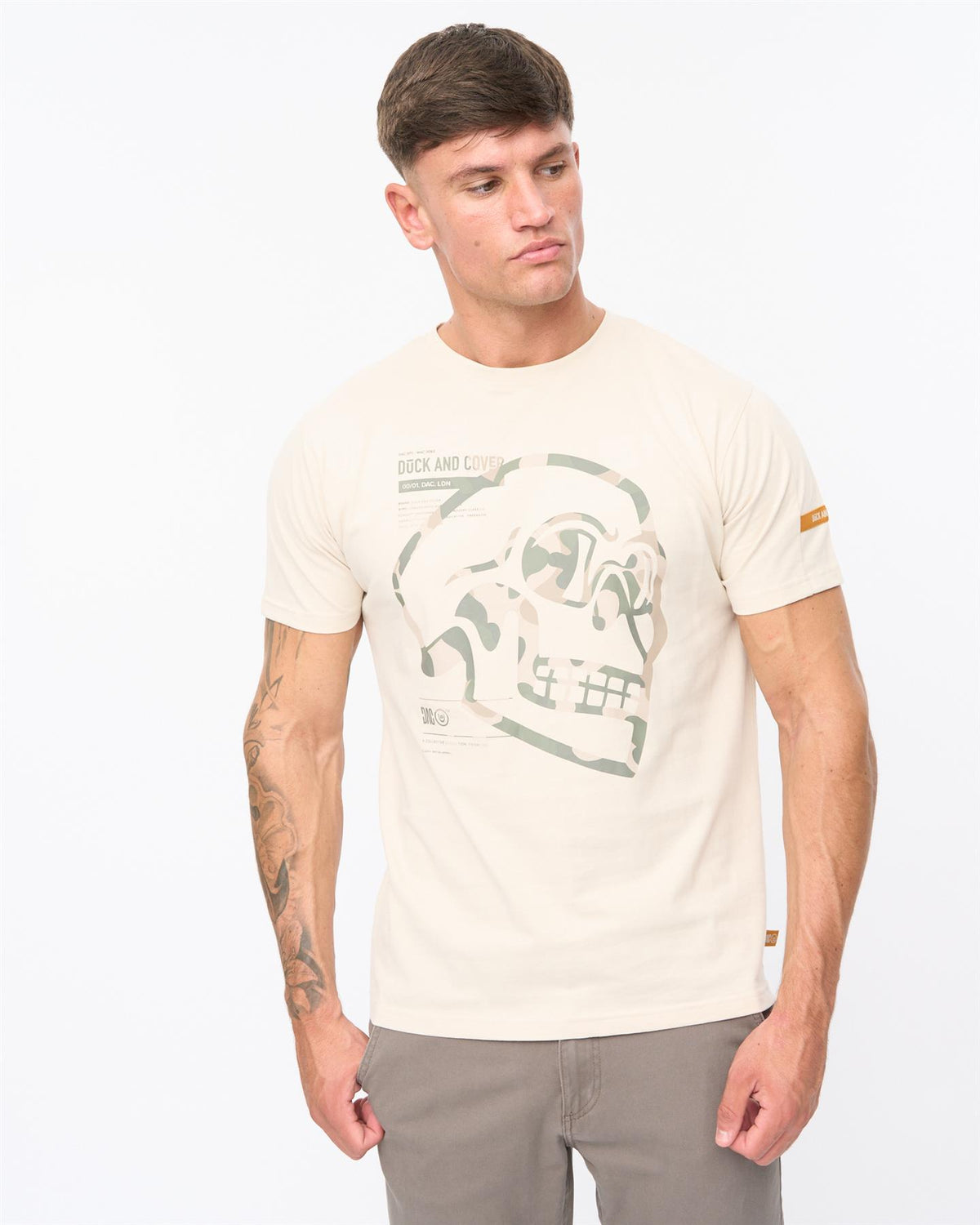 Mens Skullmatic T-Shirt Off White
