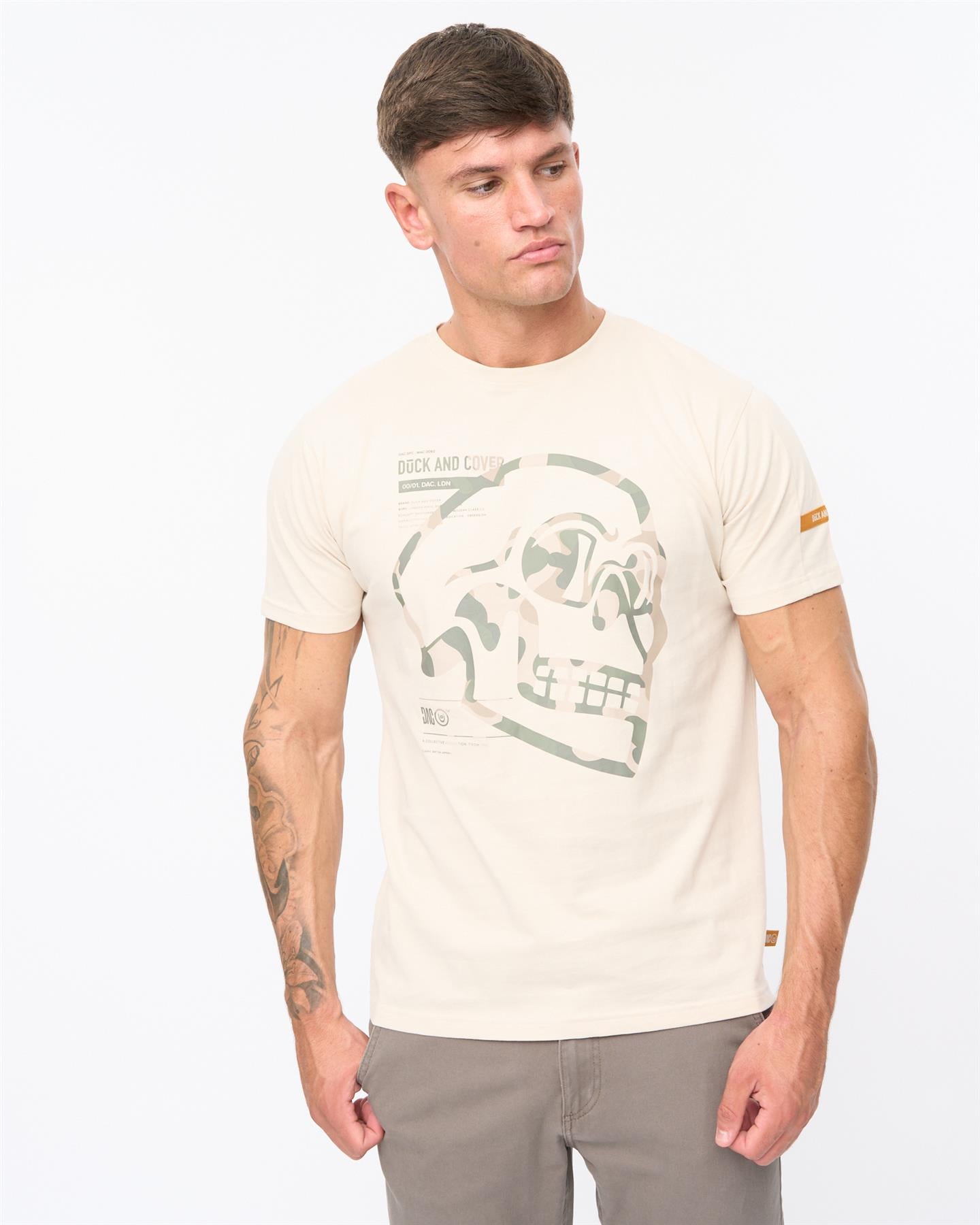 Mens Skullmatic T-Shirt Off White