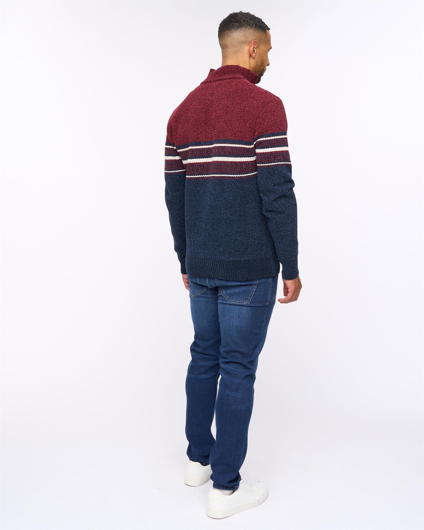 Feldstan 1/4 Zip Jumper Navy
