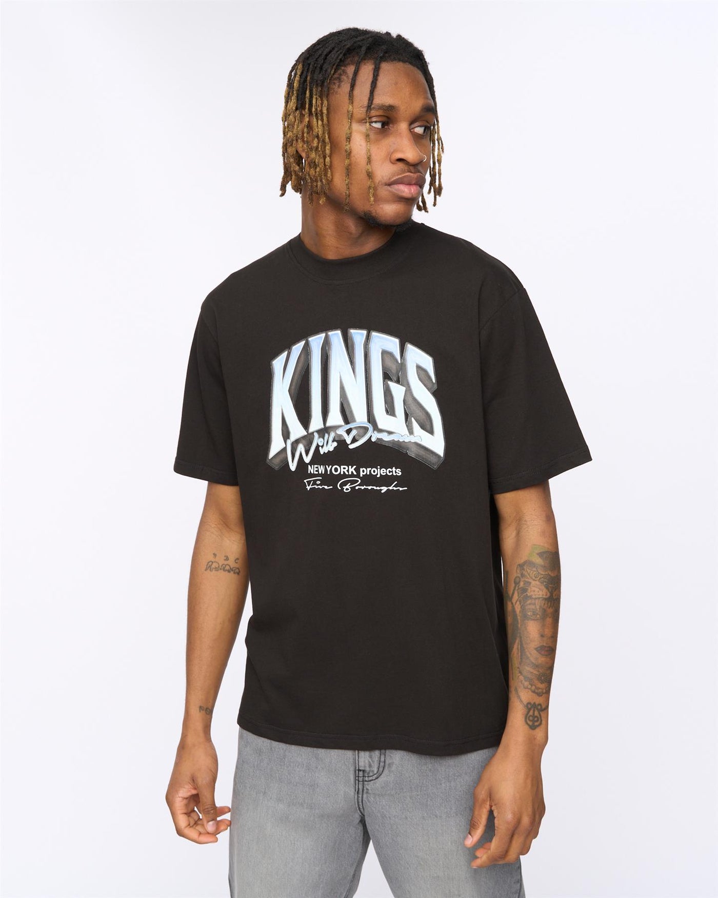Mens Kingteam T-Shirt Black