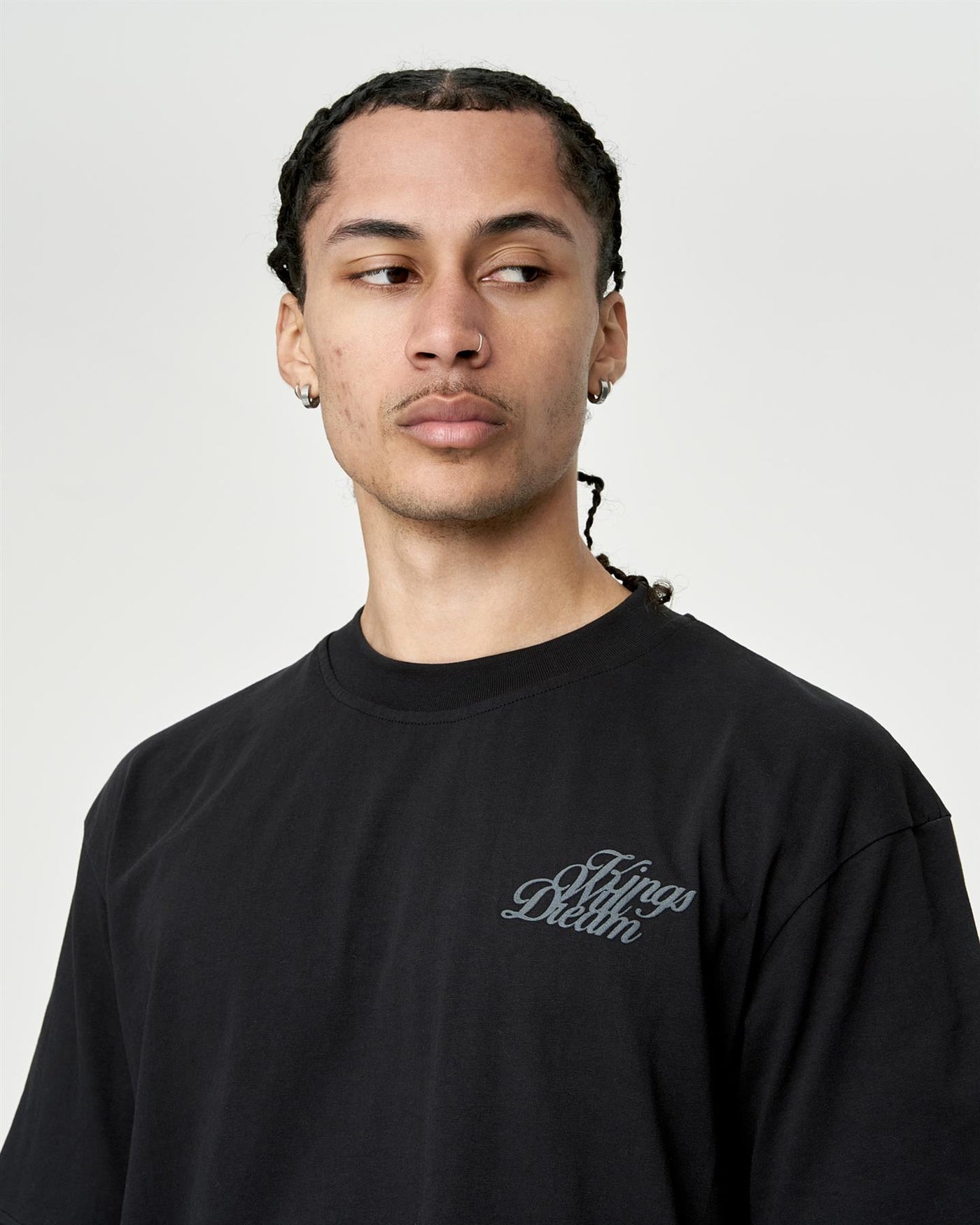 Mens Studio Scripted T-Shirt Black