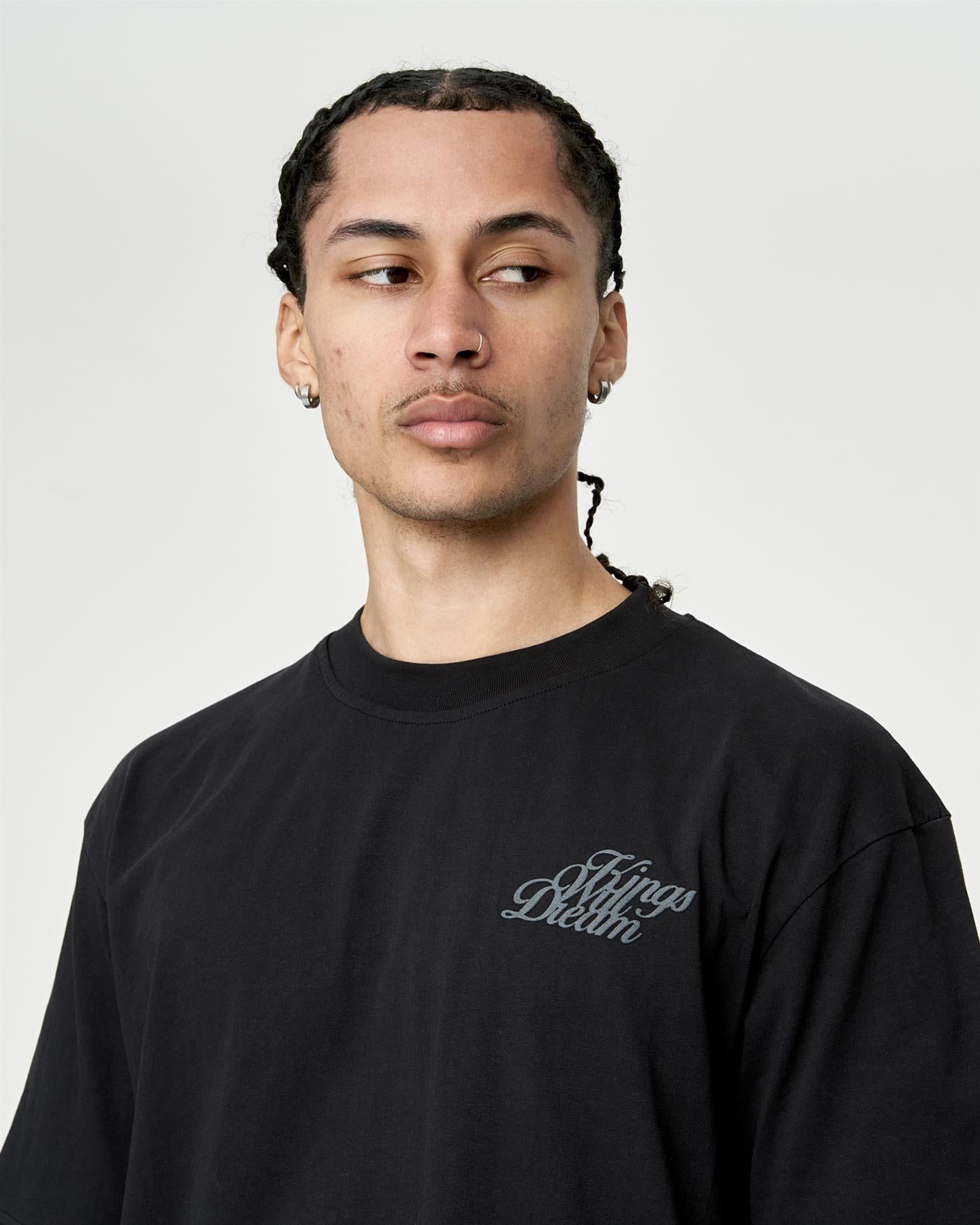 Mens Studio Scripted T-Shirt Black