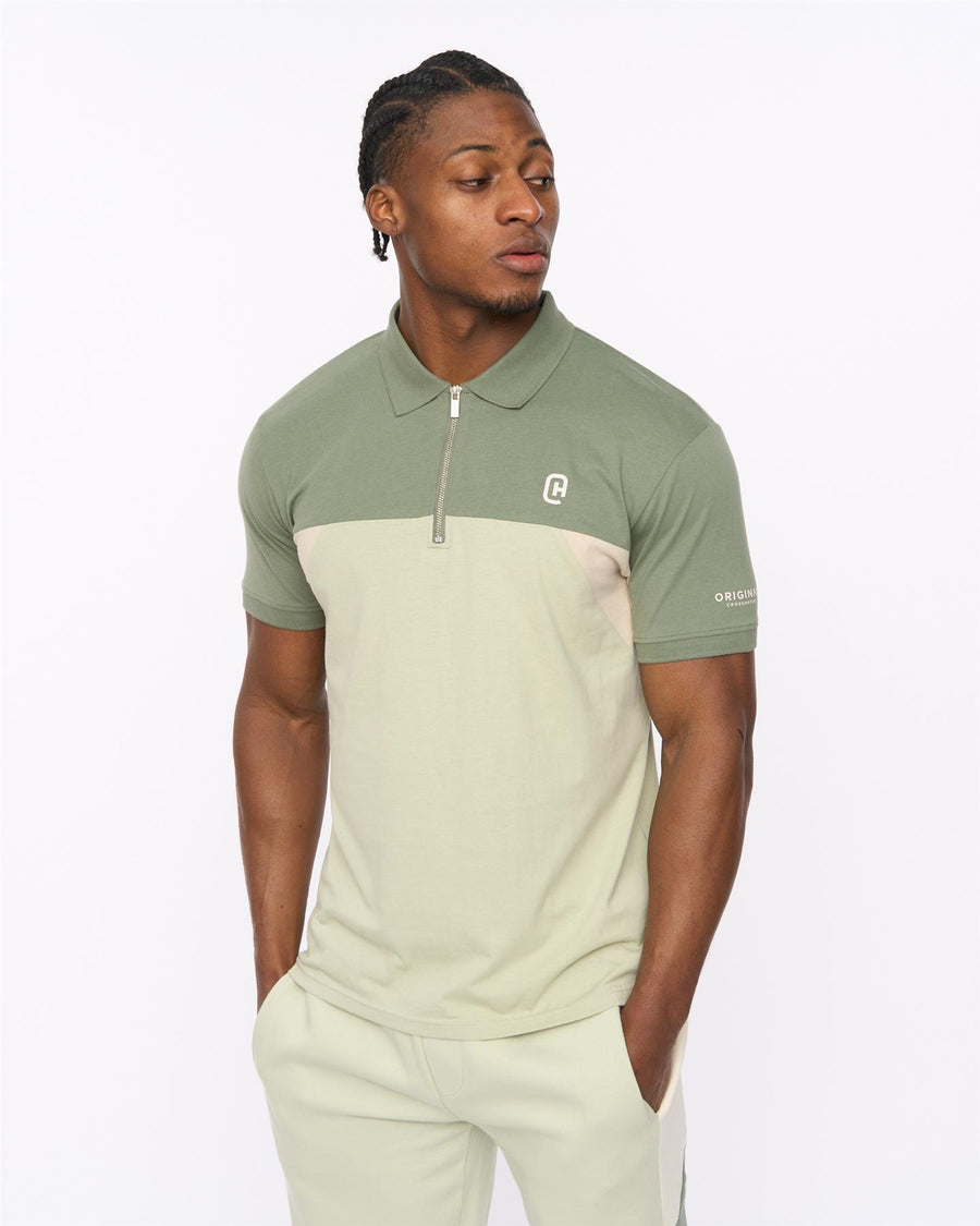 Mens Castlebay Polo Light Olive