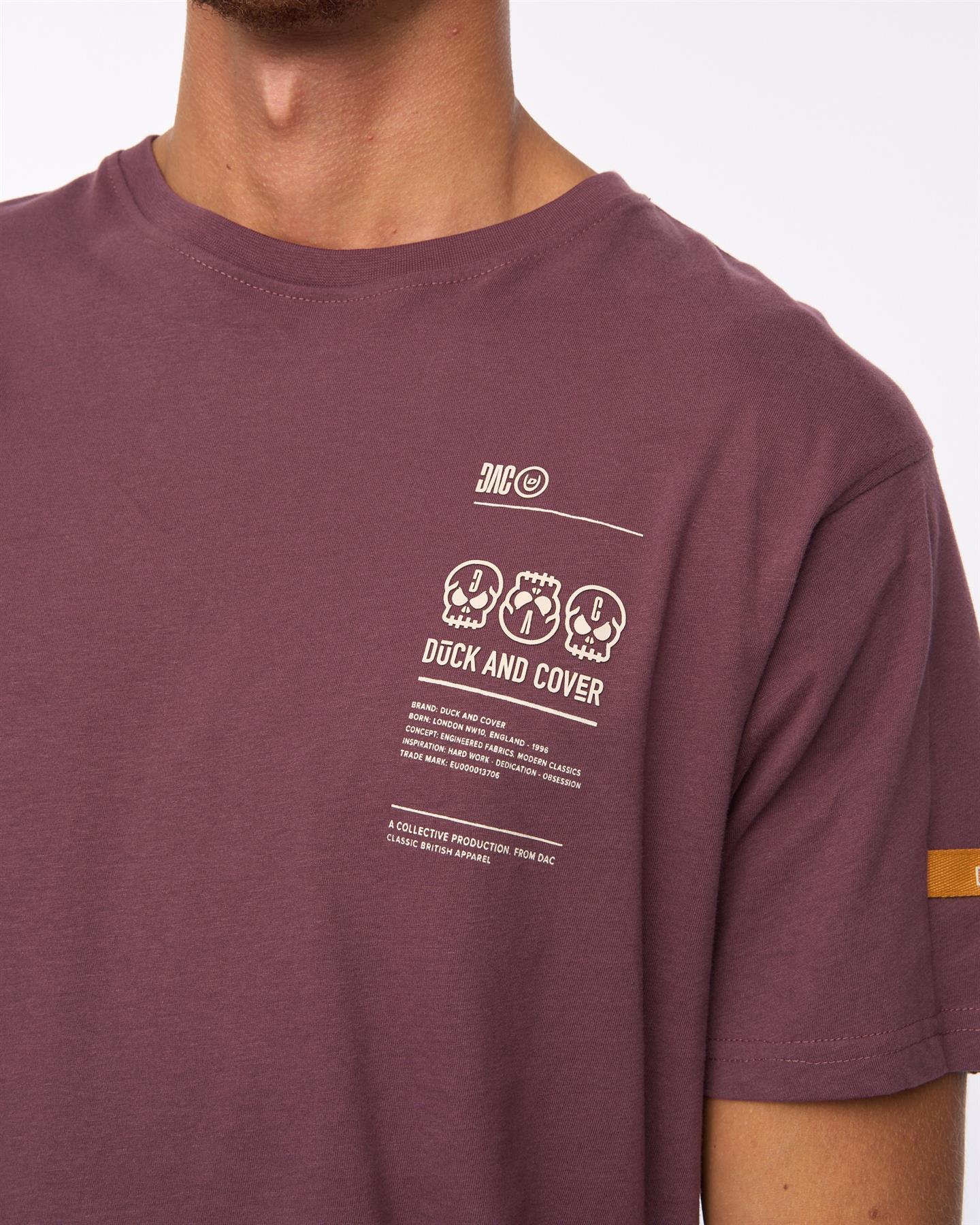Mens Cramptone T-Shirt Raisin