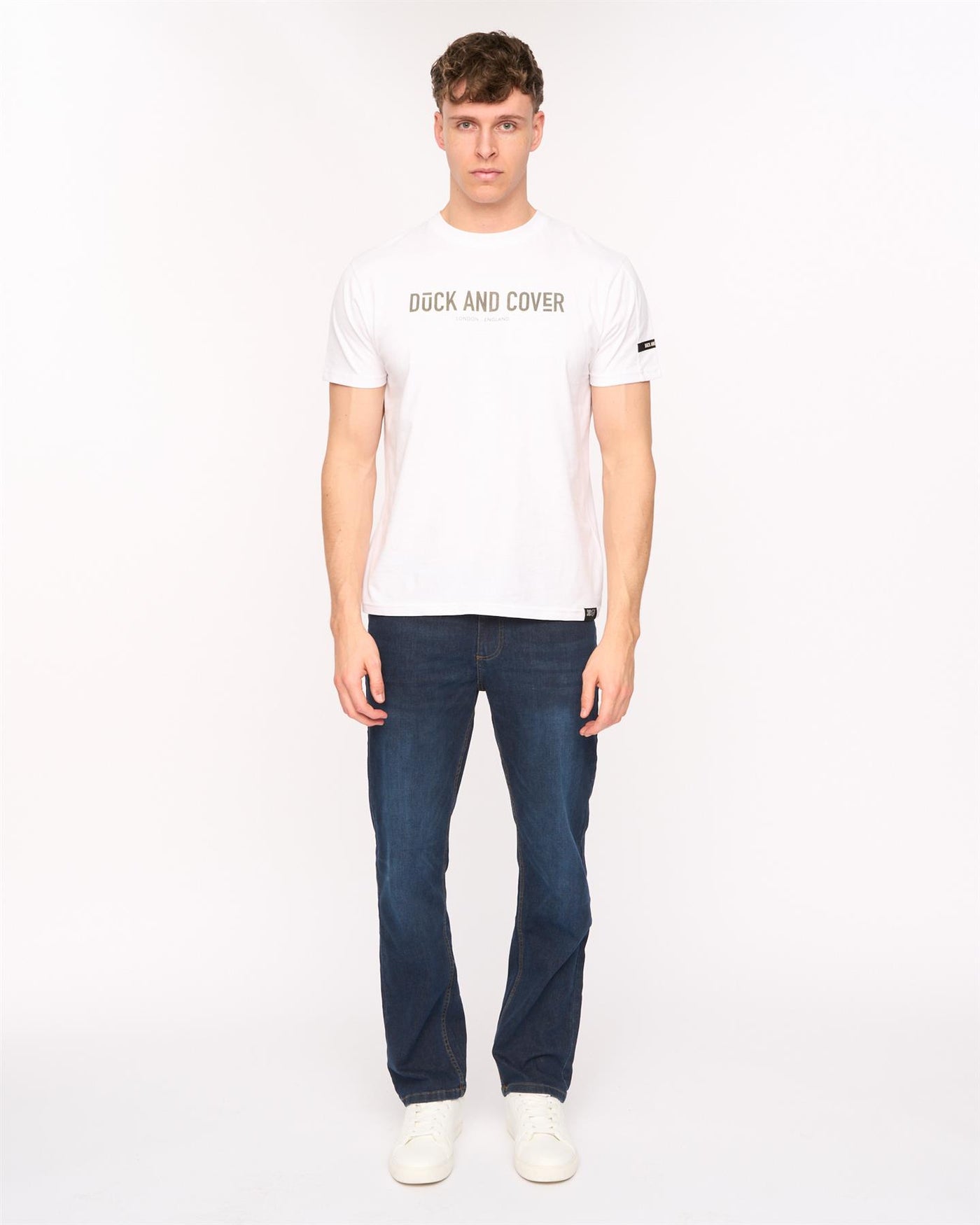 Mens Elix Straight Leg Jeans Dark Wash