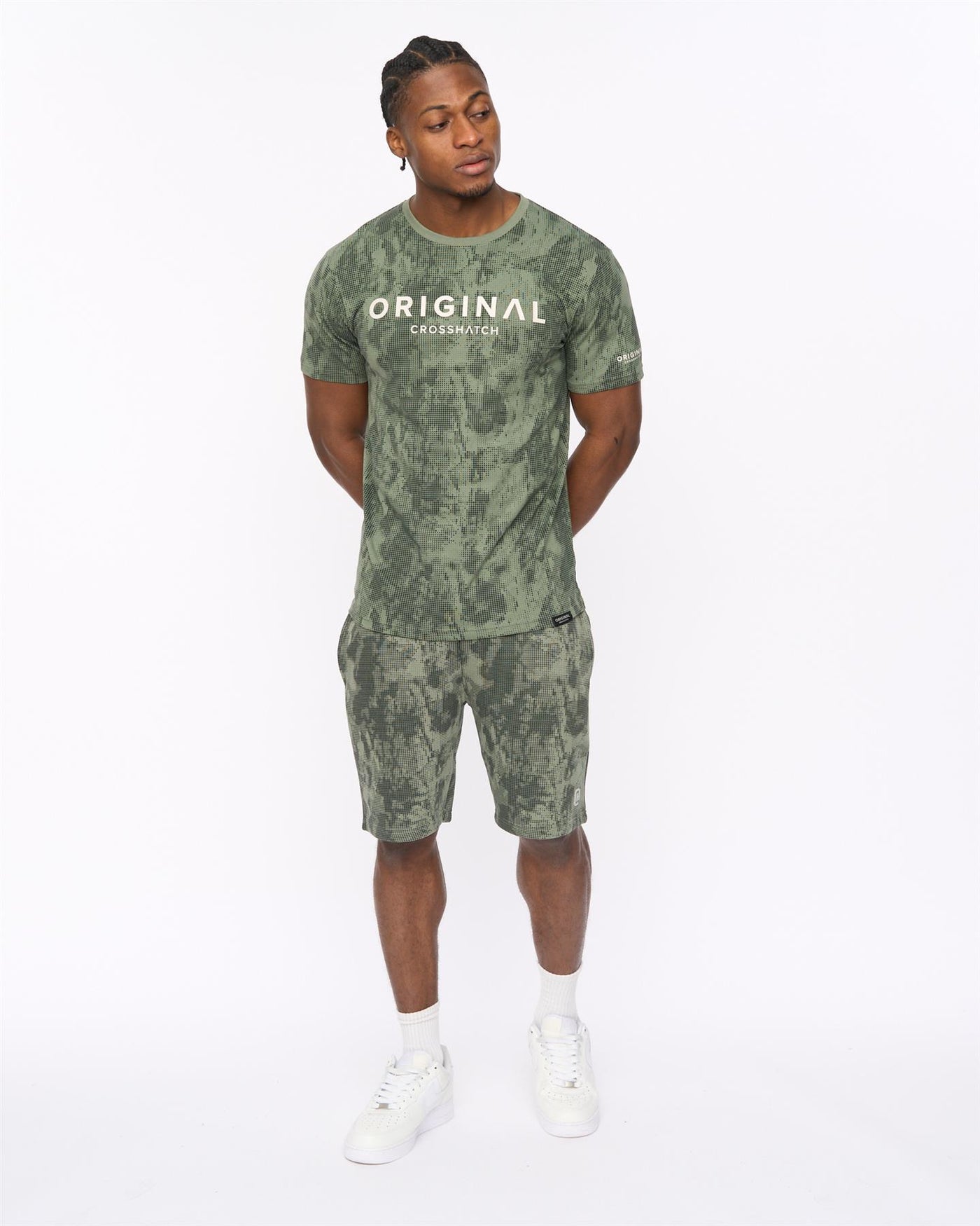 Mens Bardon Camo T-Shirt Olive
