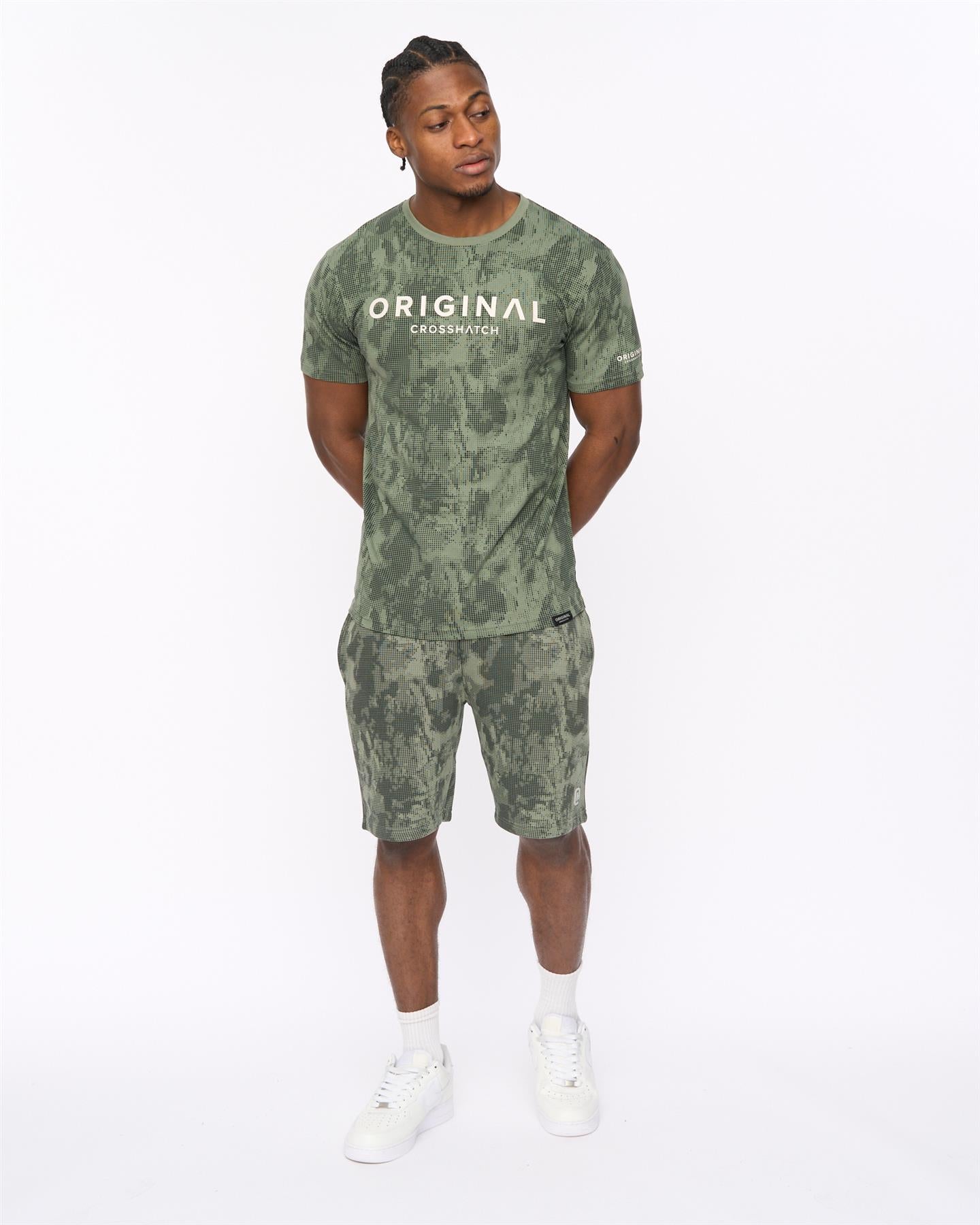 Mens Bardon Camo T-Shirt Olive