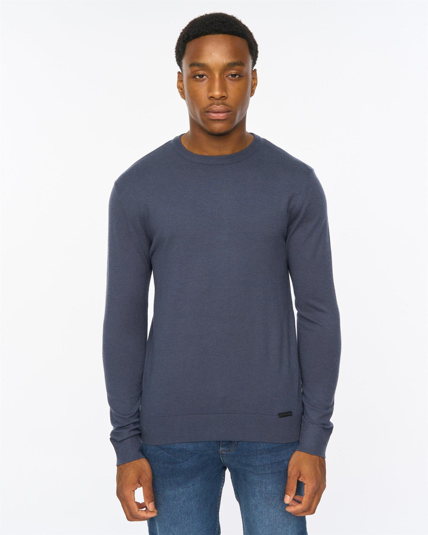 Mens Consenza Crew Knit Navy
