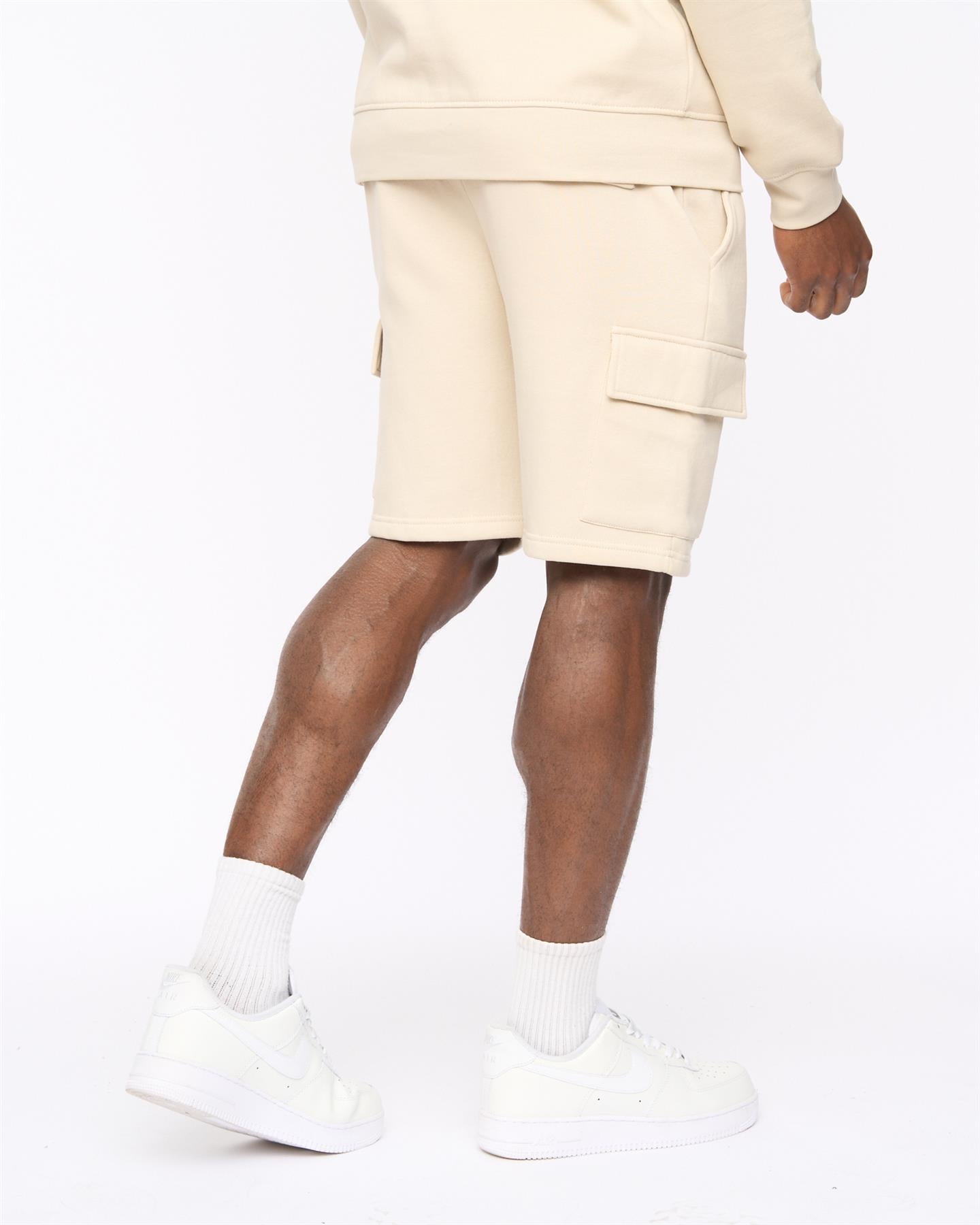 Mens Bardon Cargo Shorts Light Stone