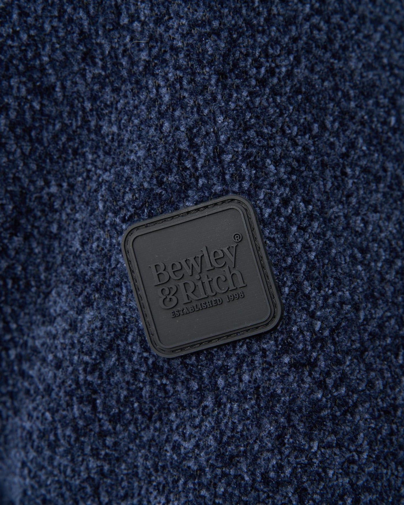 Harewood Chenille 1/4 Zip Jumper Navy