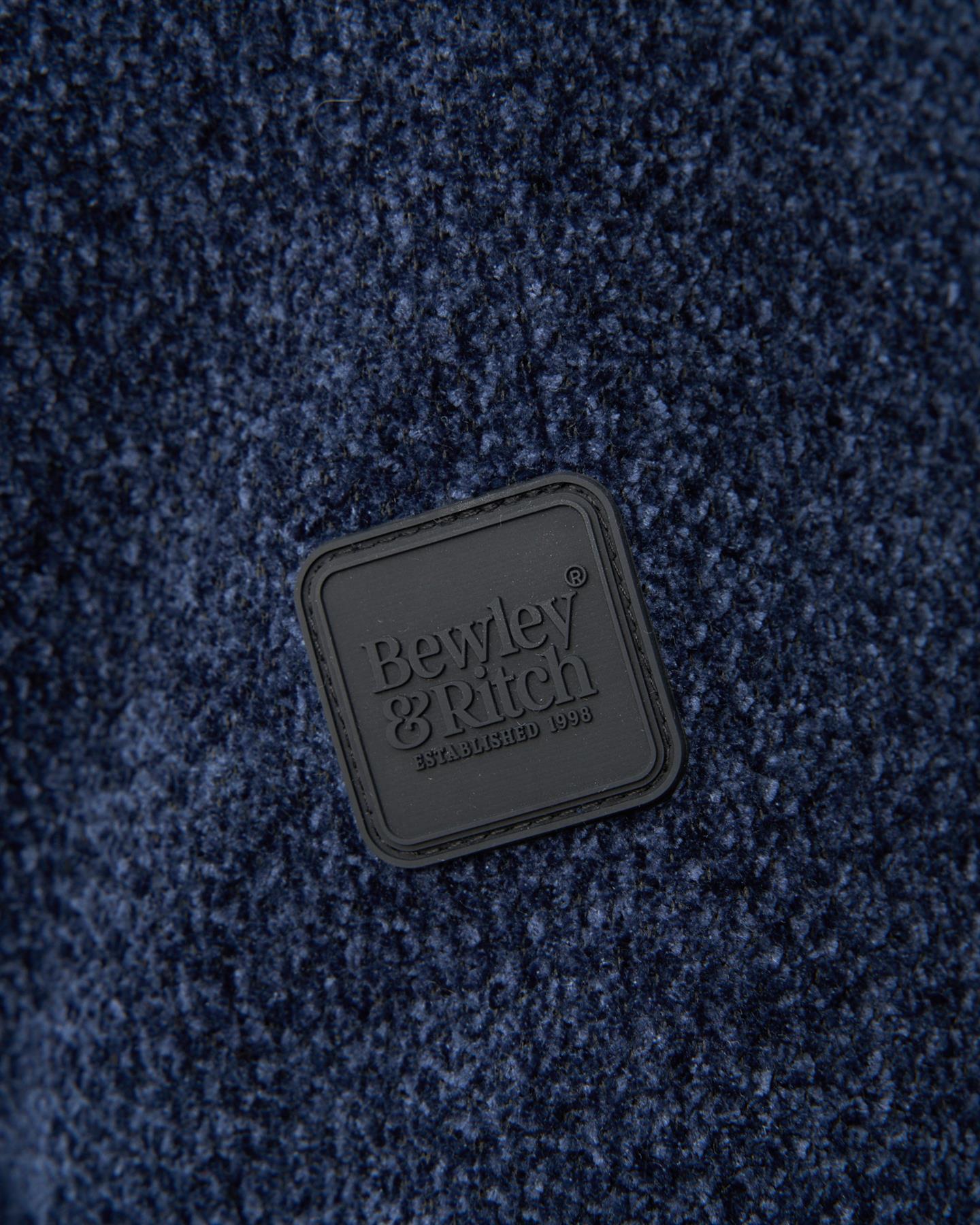 Harewood Chenille 1/4 Zip Jumper Navy